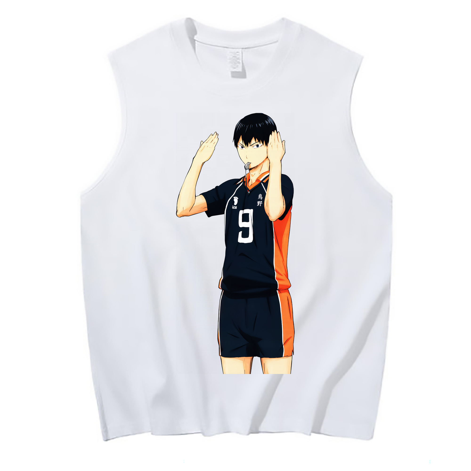 （画像用） ハイキュー!! Haikyu!! コットン100％タンクトップ（フロントプリント）