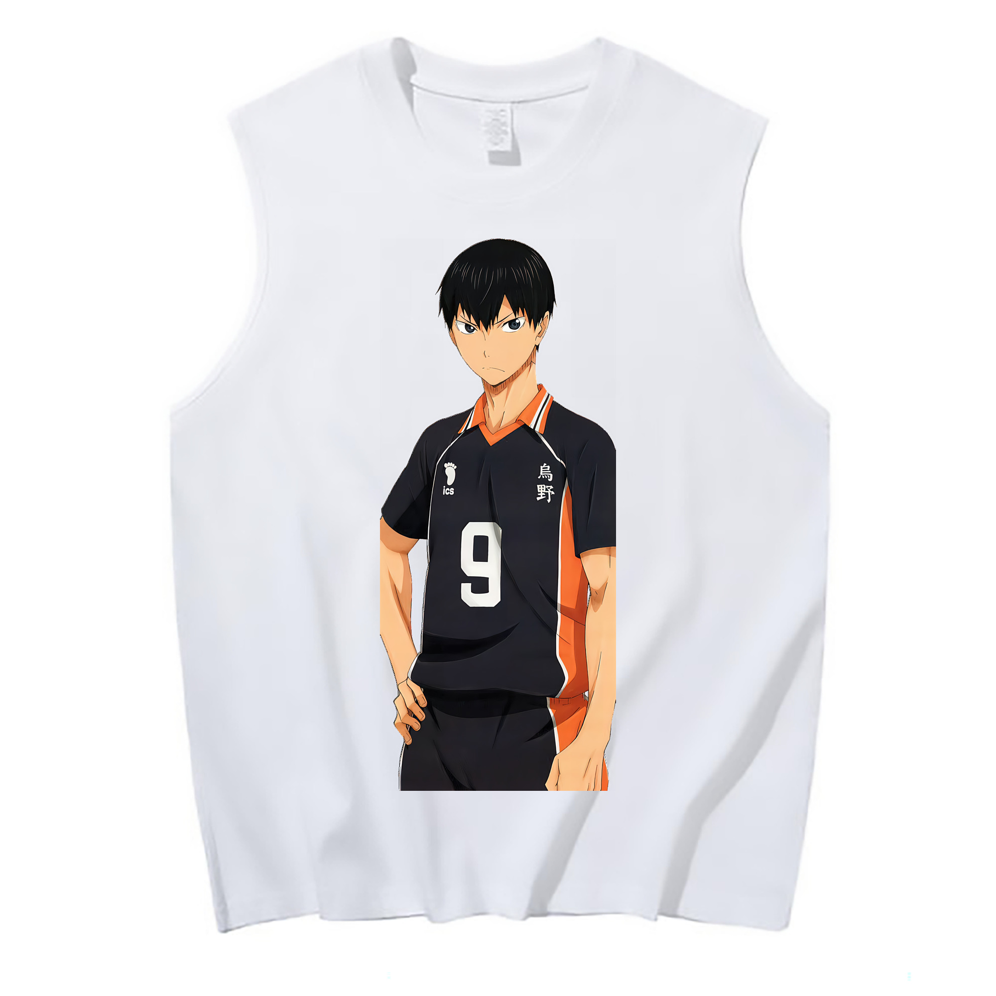 （画像用） ハイキュー!! Haikyu!! コットン100％タンクトップ（フロントプリント）