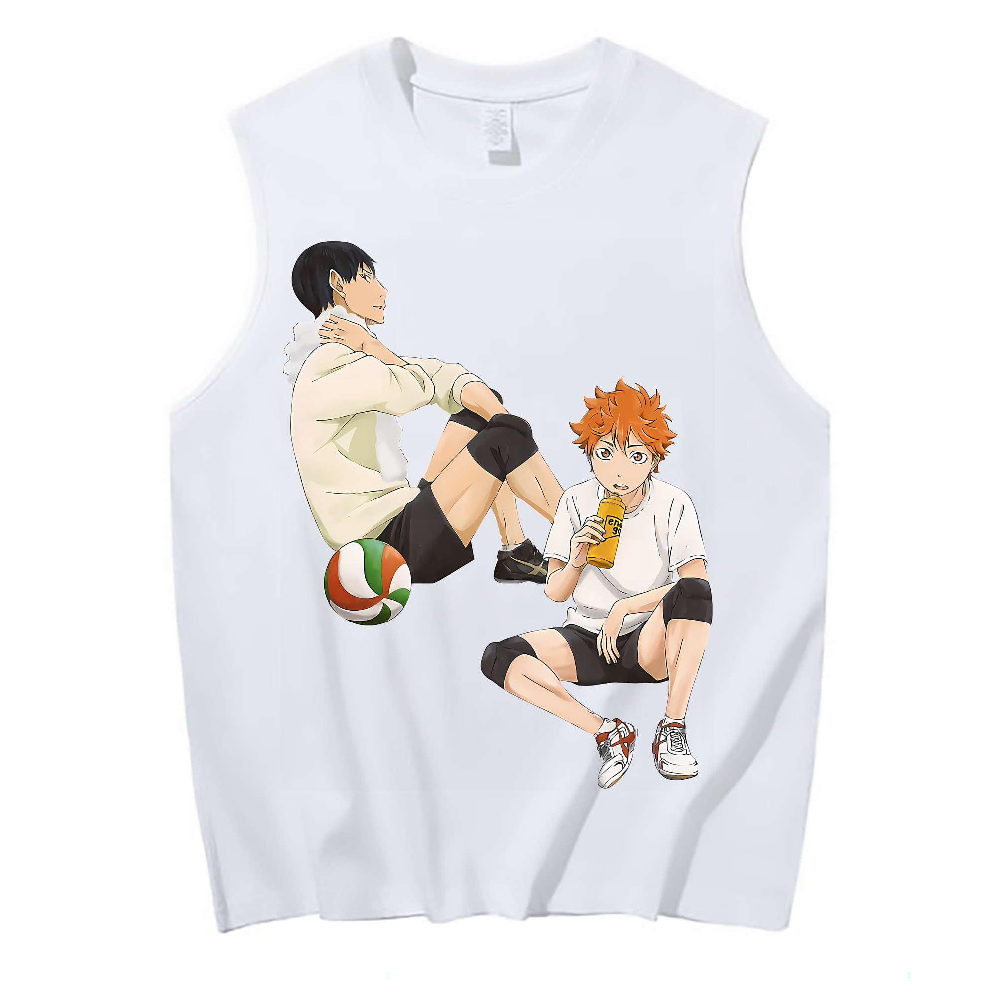 （画像用） ハイキュー!! Haikyu!! コットン100％タンクトップ（フロントプリント）