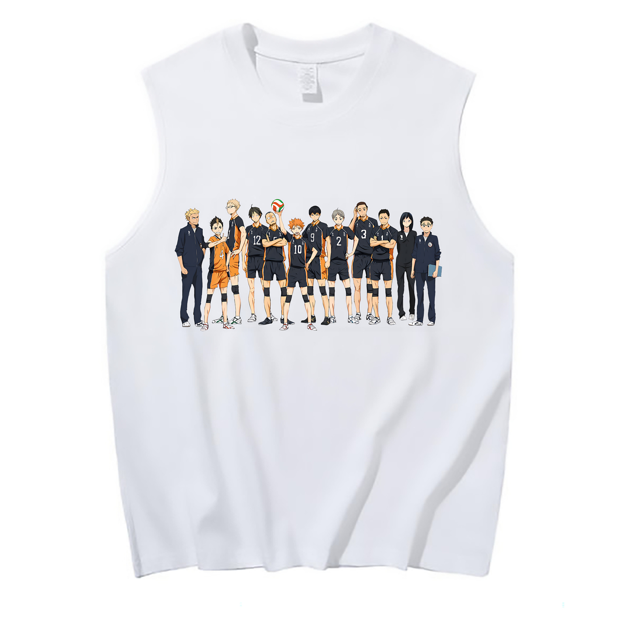 （画像用） ハイキュー!! Haikyu!! コットン100％タンクトップ（フロントプリント）