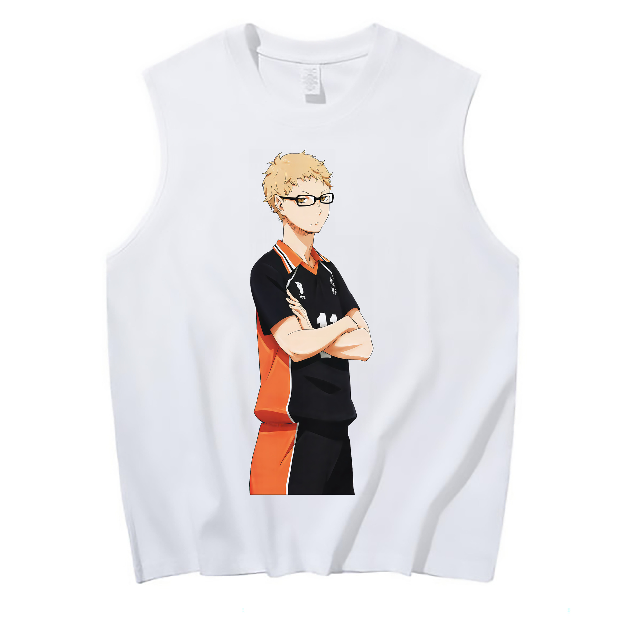 （画像用） ハイキュー!! Haikyu!! コットン100％タンクトップ（フロントプリント）