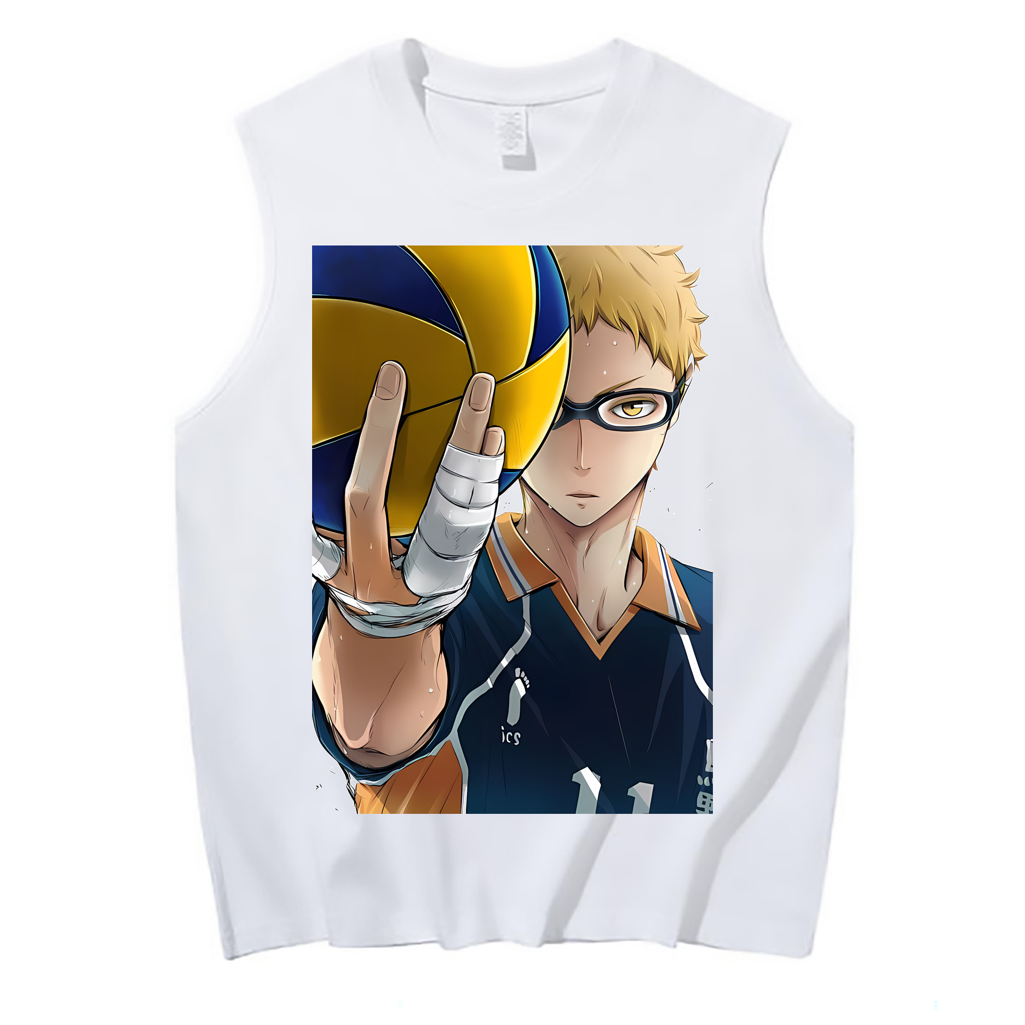 （画像用） ハイキュー!! Haikyu!! コットン100％タンクトップ（フロントプリント）