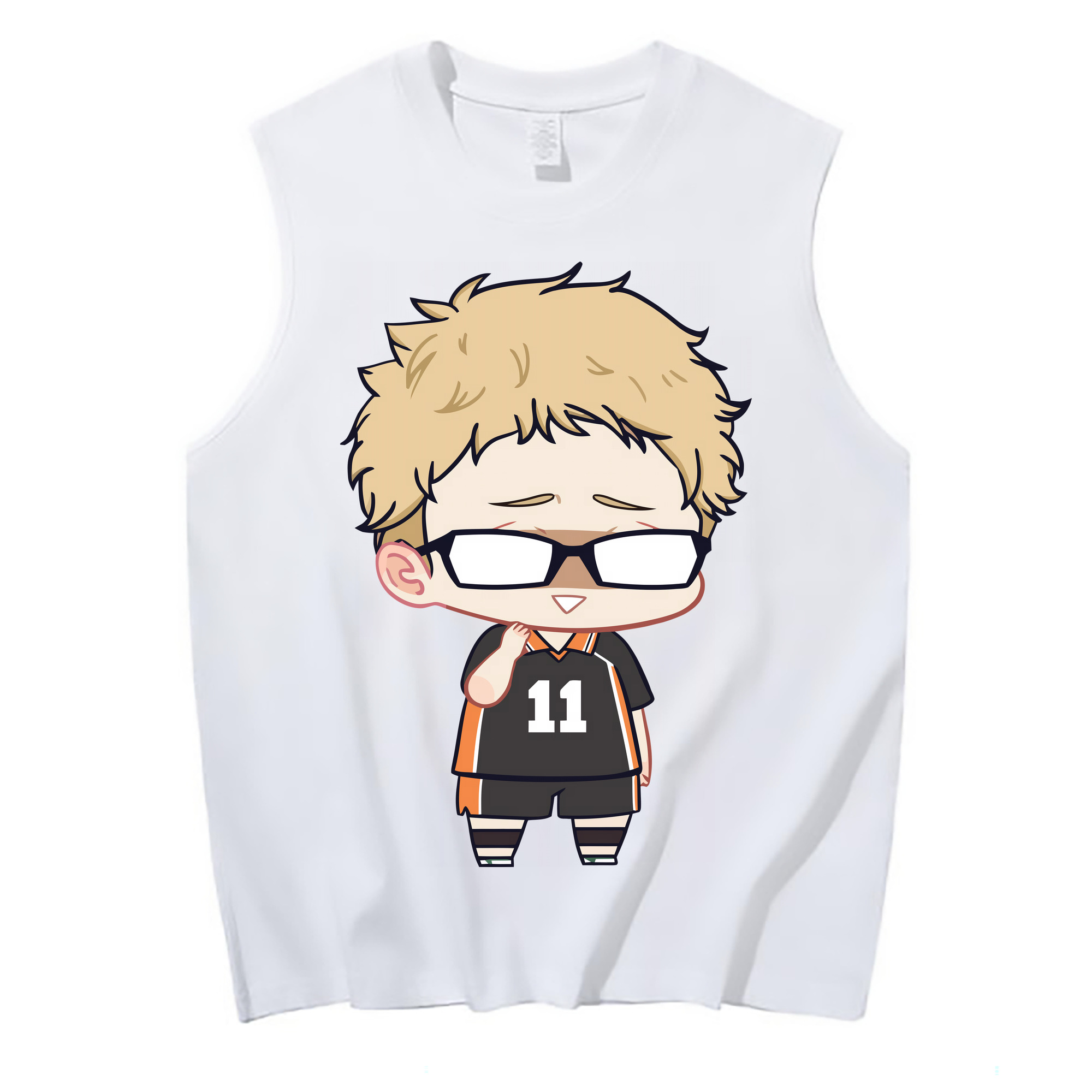 （画像用） ハイキュー!! Haikyu!! コットン100％タンクトップ（フロントプリント）