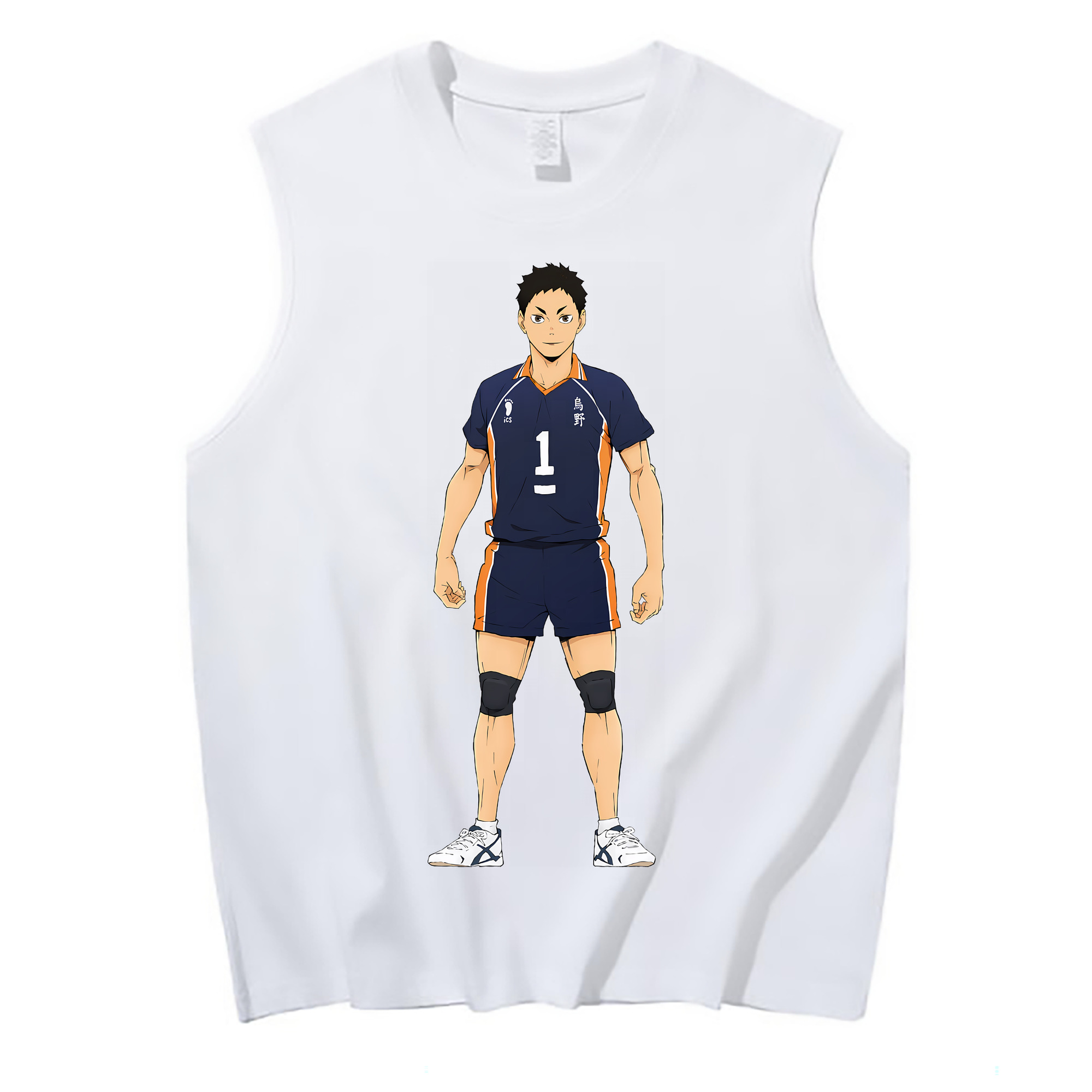 （画像用） ハイキュー!! Haikyu!! コットン100％タンクトップ（フロントプリント）