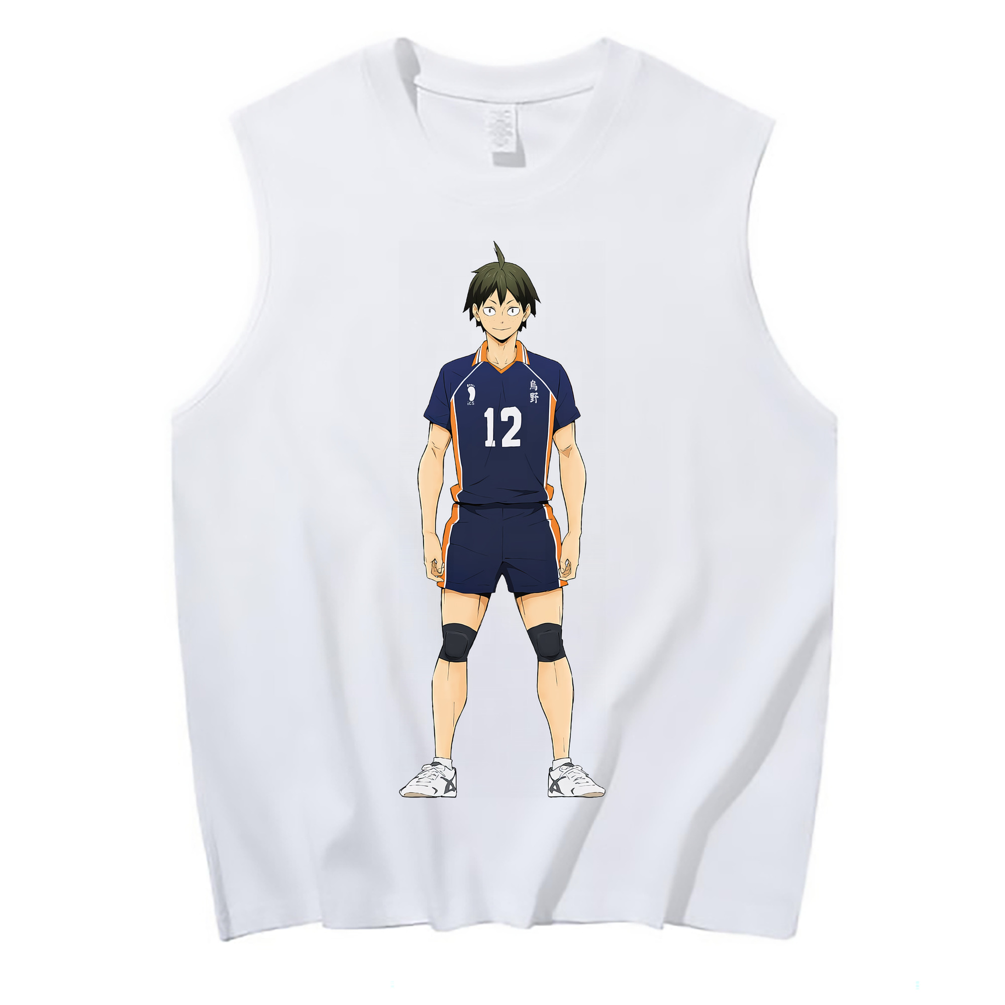 （画像用） ハイキュー!! Haikyu!! コットン100％タンクトップ（フロントプリント）