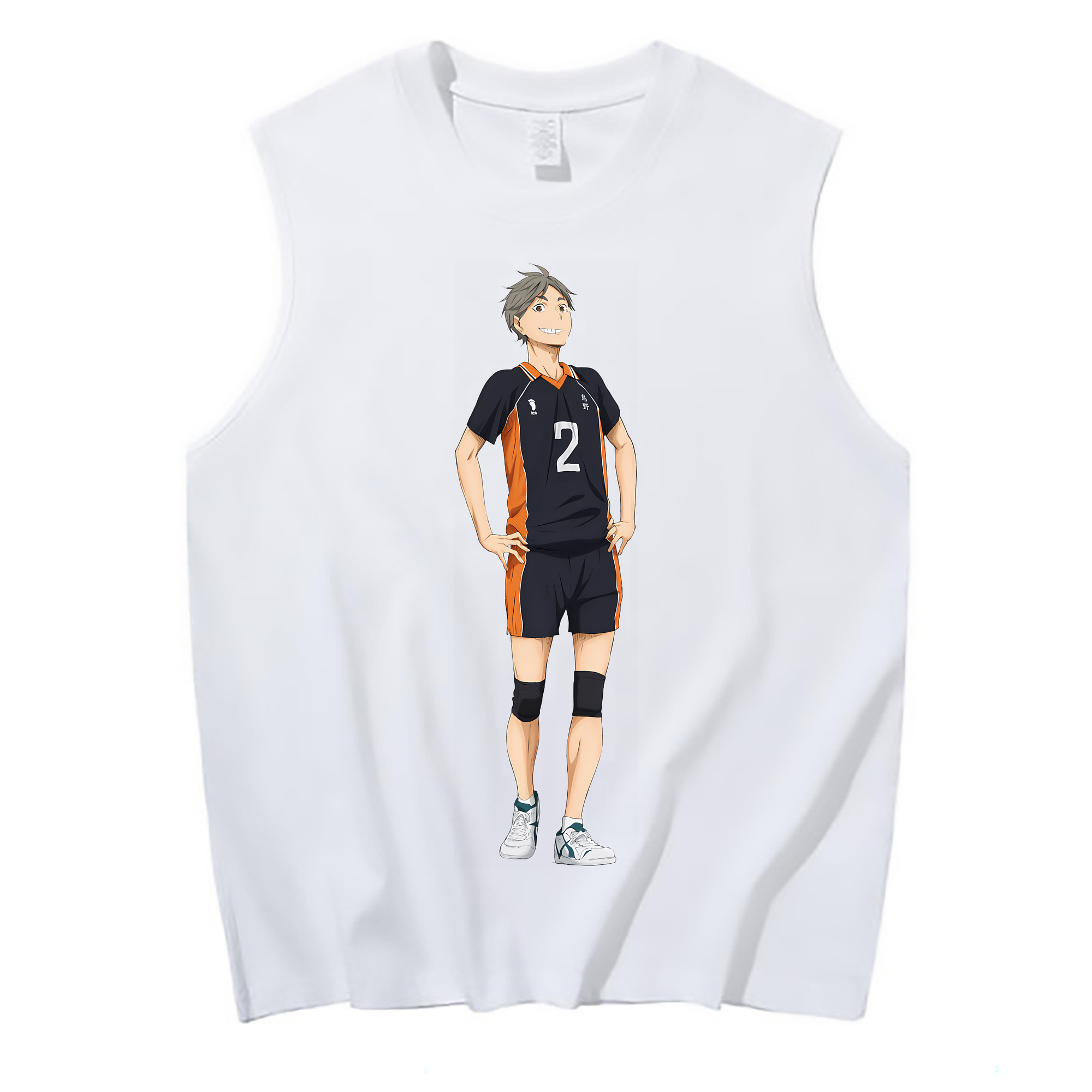 （画像用） ハイキュー!! Haikyu!! コットン100％タンクトップ（フロントプリント）