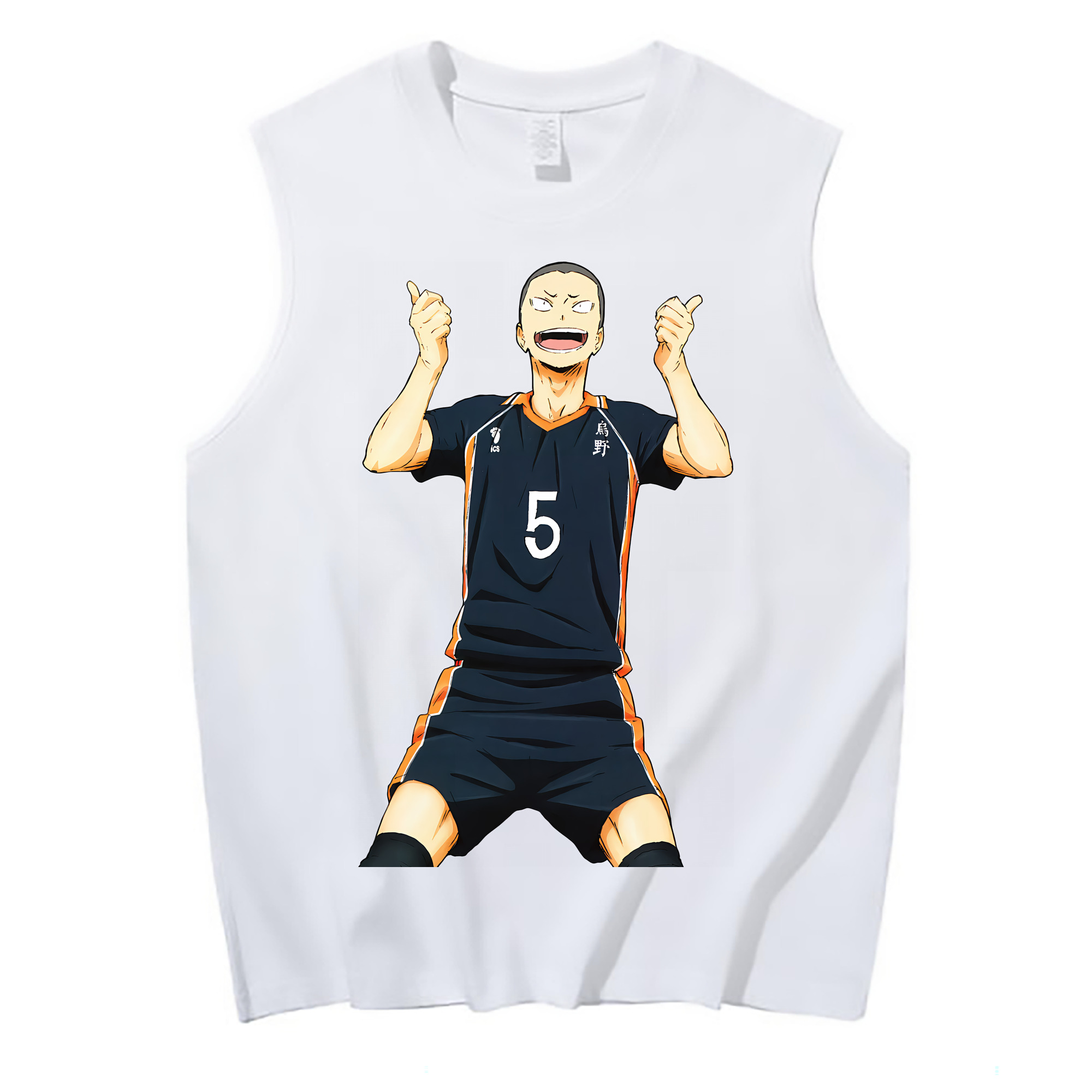 （画像用） ハイキュー!! Haikyu!! コットン100％タンクトップ（フロントプリント）