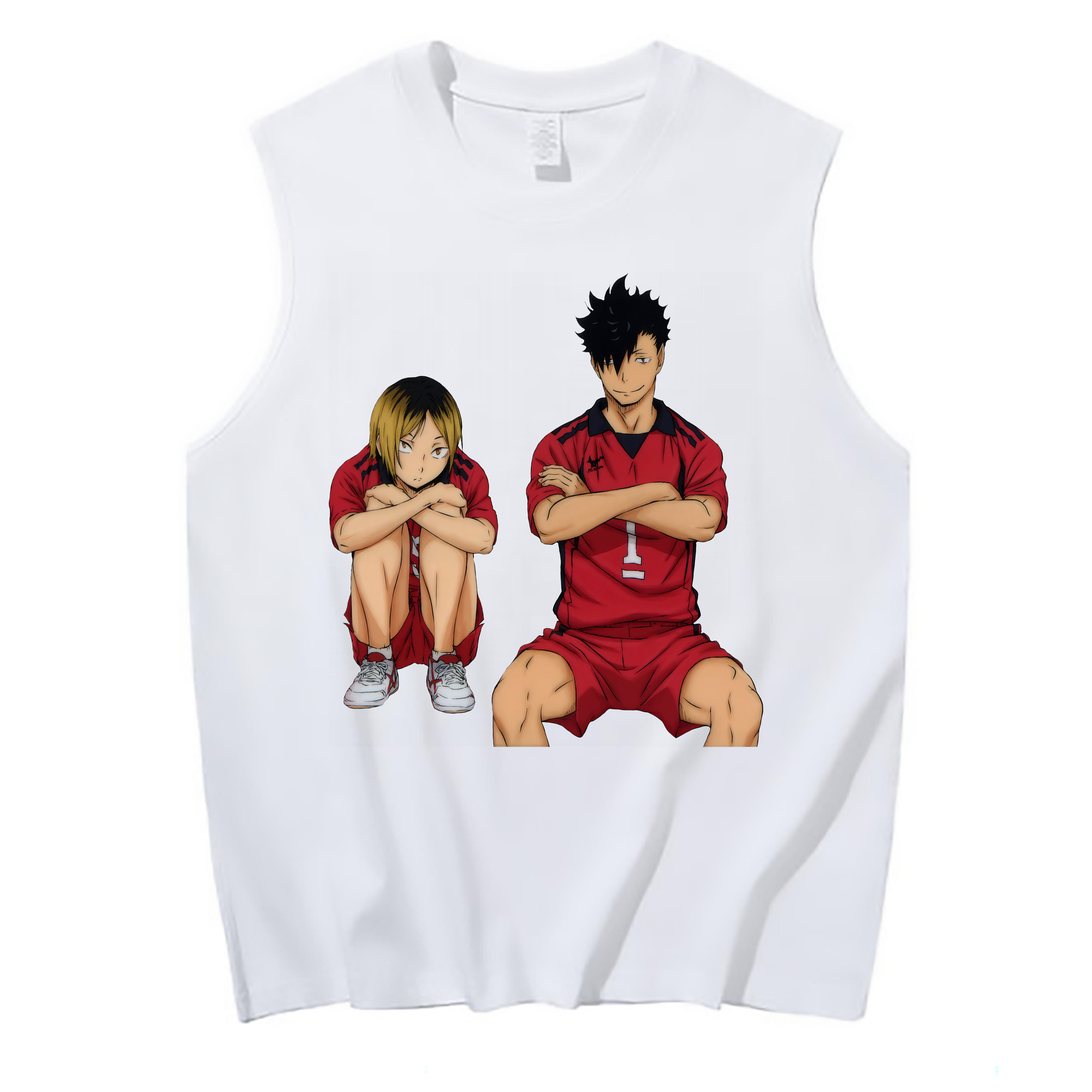 （画像用） ハイキュー!! Haikyu!! コットン100％タンクトップ（フロントプリント）