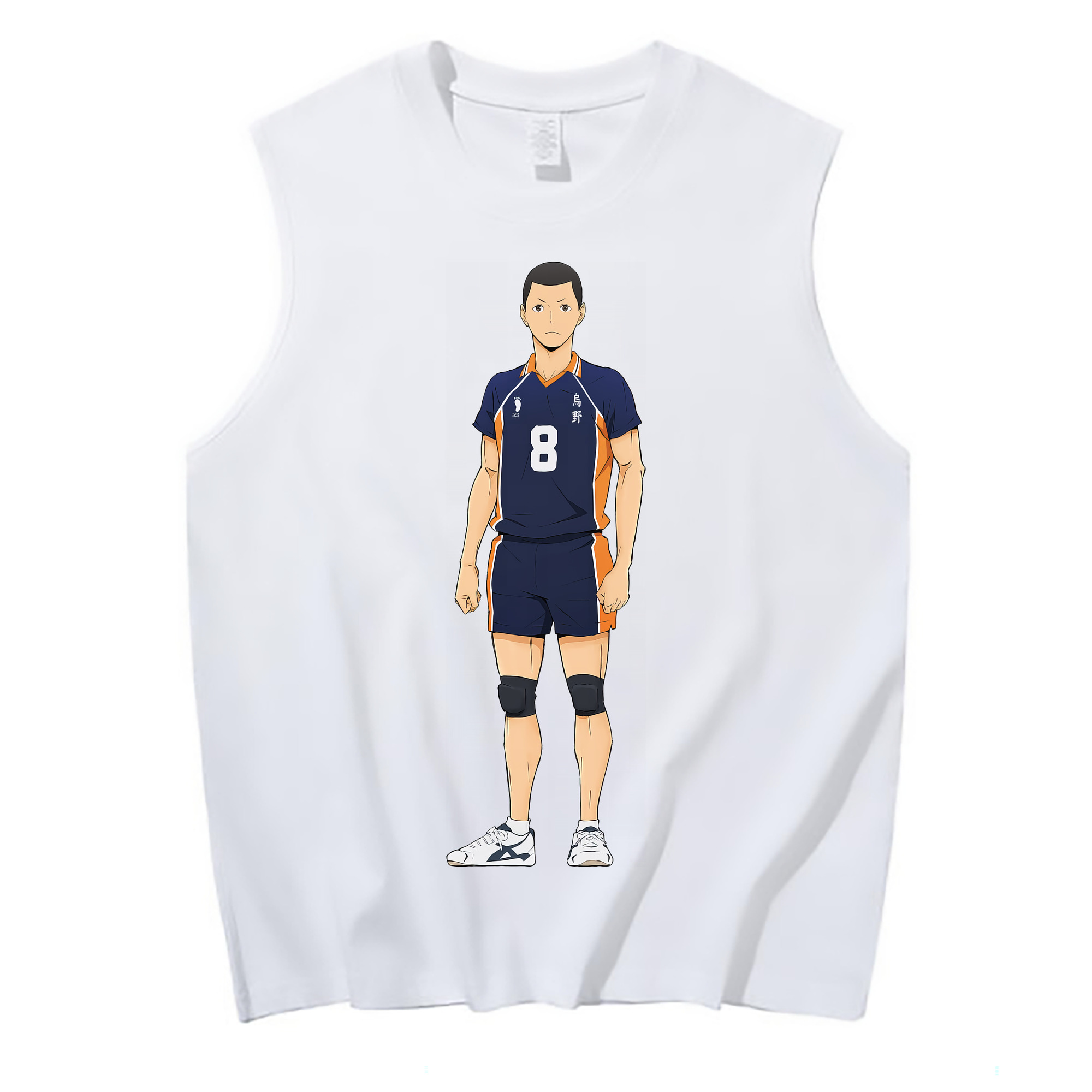（画像用） ハイキュー!! Haikyu!! コットン100％タンクトップ（フロントプリント）