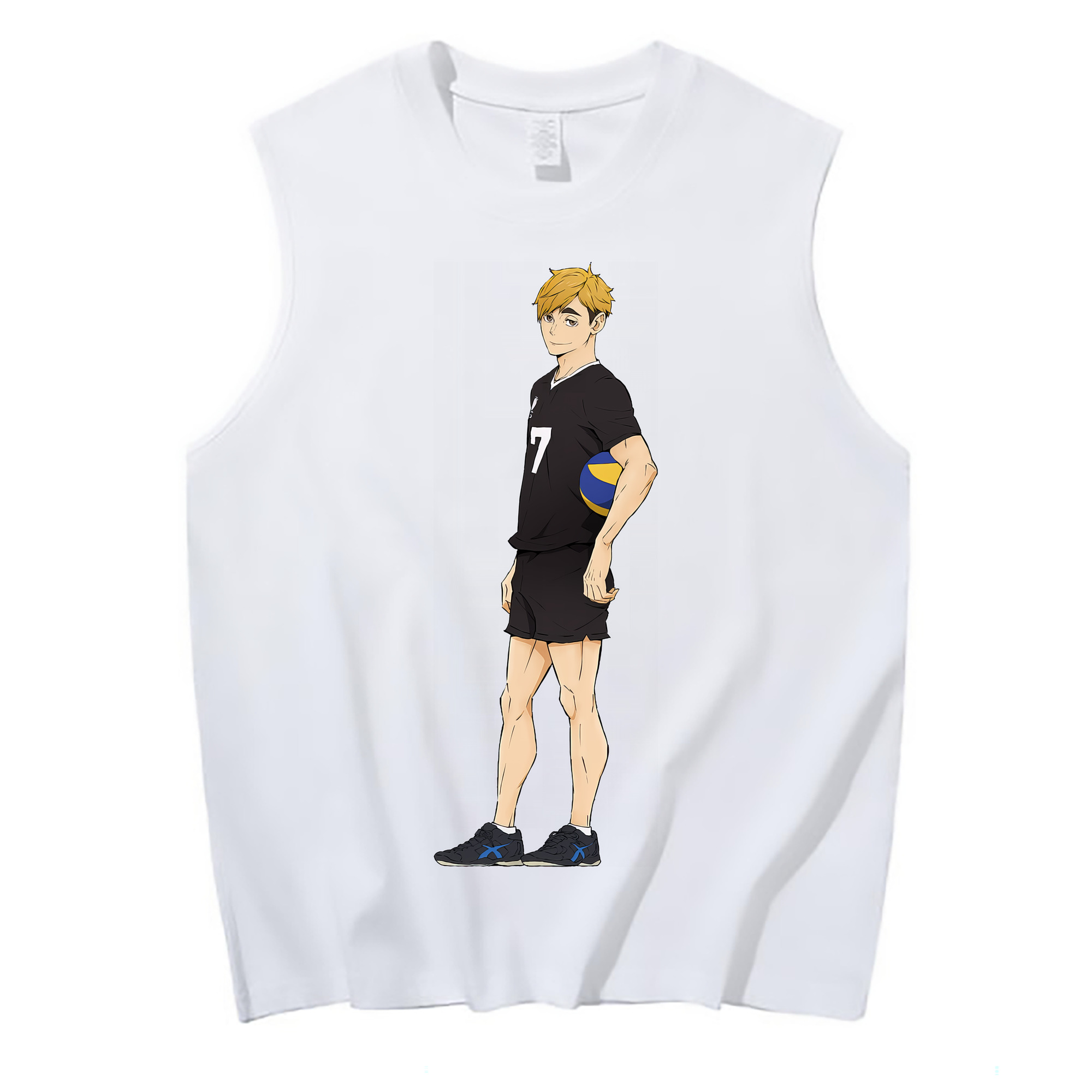 （画像用） ハイキュー!! Haikyu!! コットン100％タンクトップ（フロントプリント）