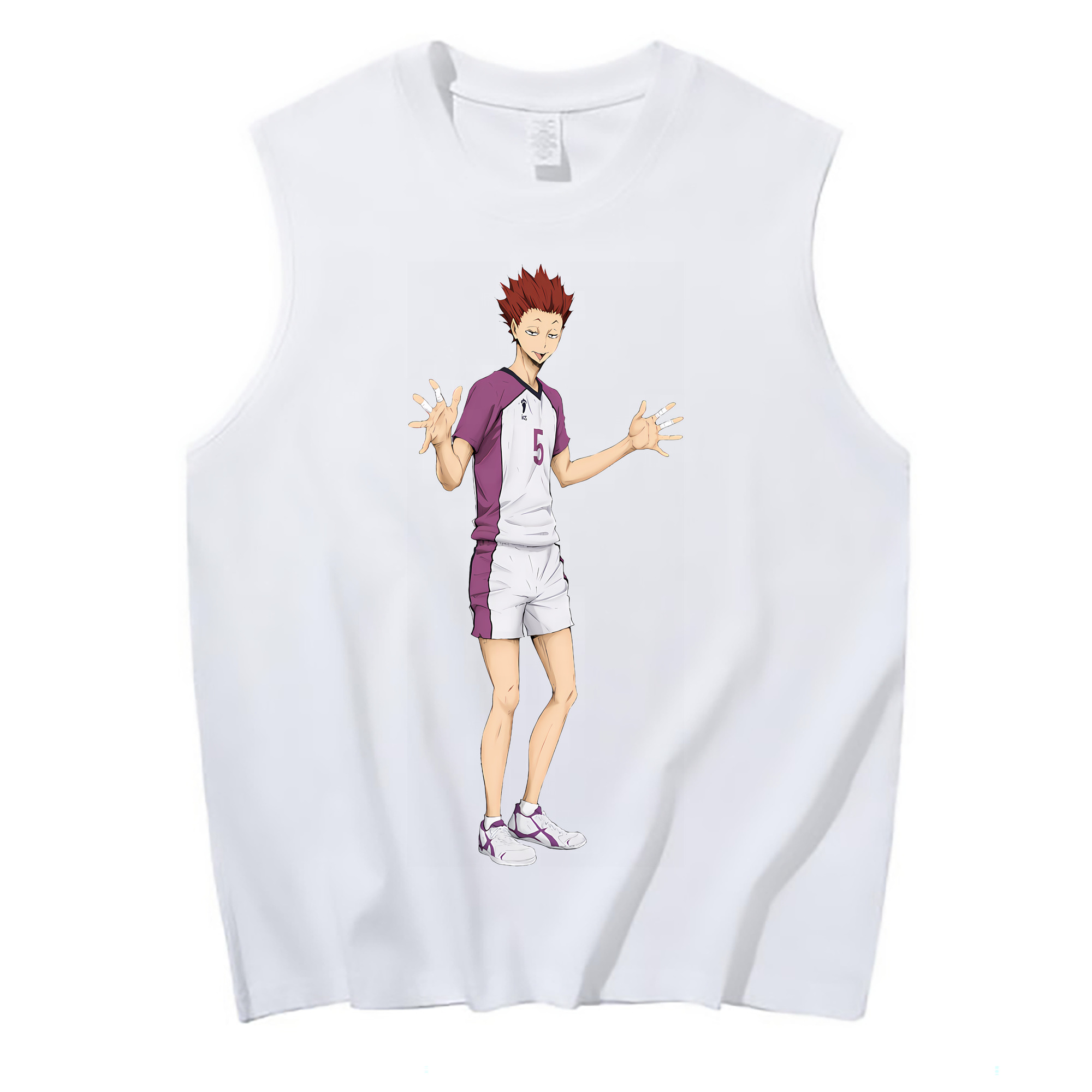 （画像用） ハイキュー!! Haikyu!! コットン100％タンクトップ（フロントプリント）