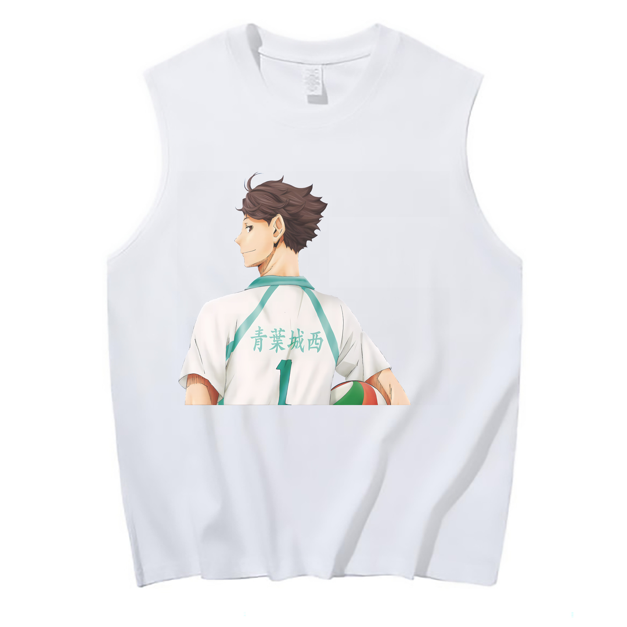 （画像用） ハイキュー!! Haikyu!! コットン100％タンクトップ（フロントプリント）