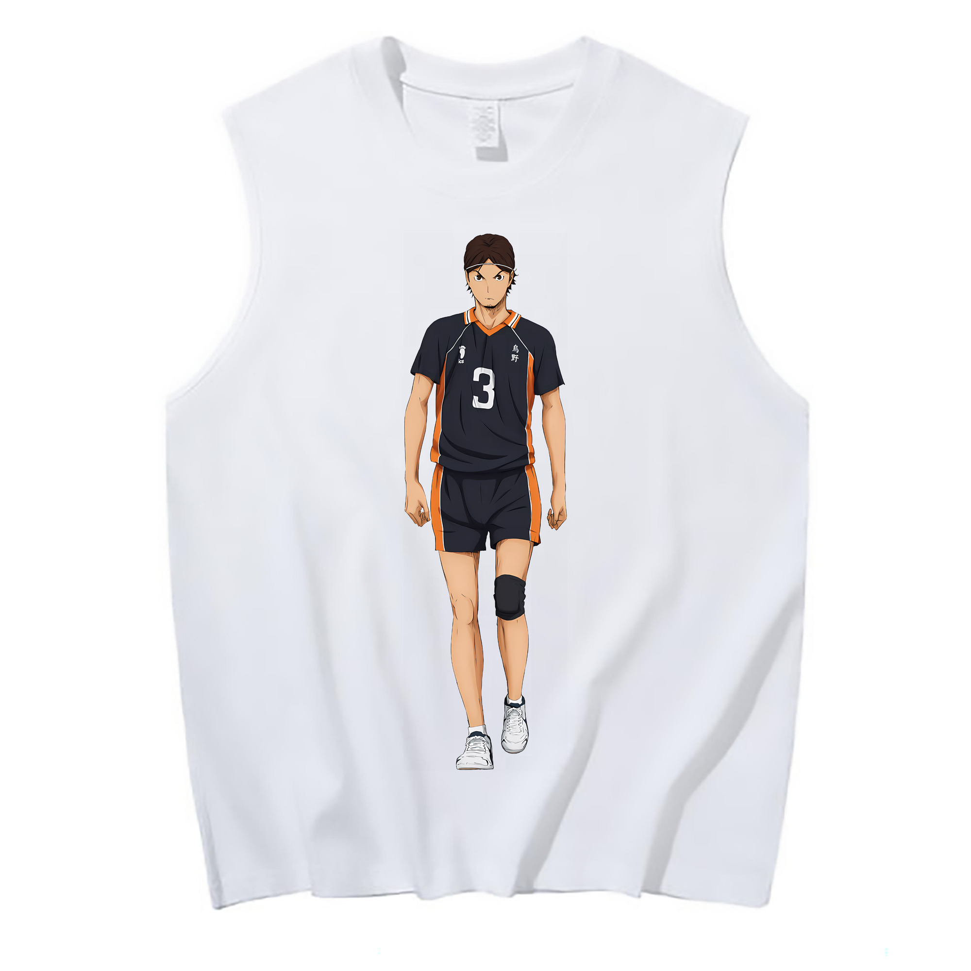 （画像用） ハイキュー!! Haikyu!! コットン100％タンクトップ（フロントプリント）