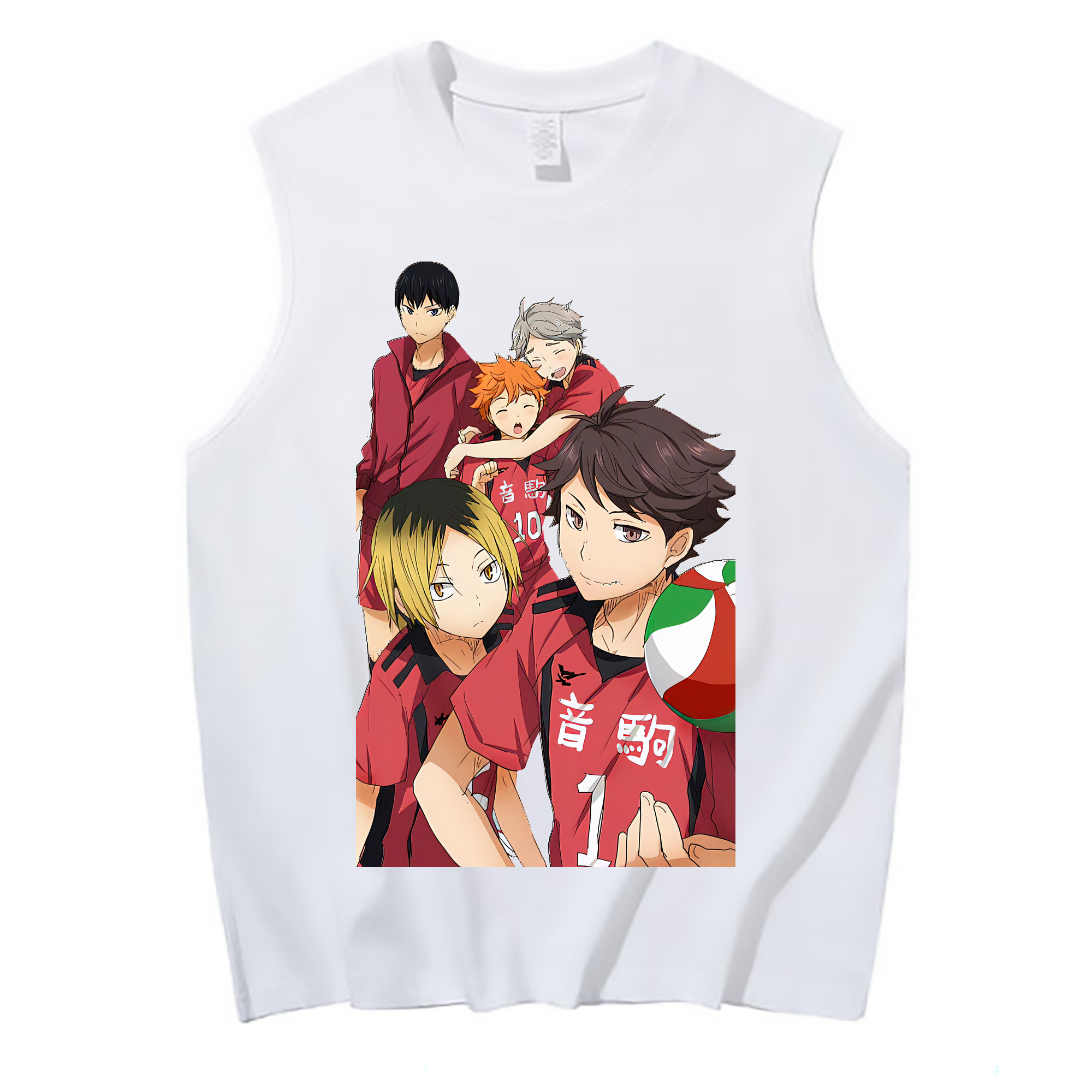 （画像用） ハイキュー!! Haikyu!! コットン100％タンクトップ（フロントプリント）