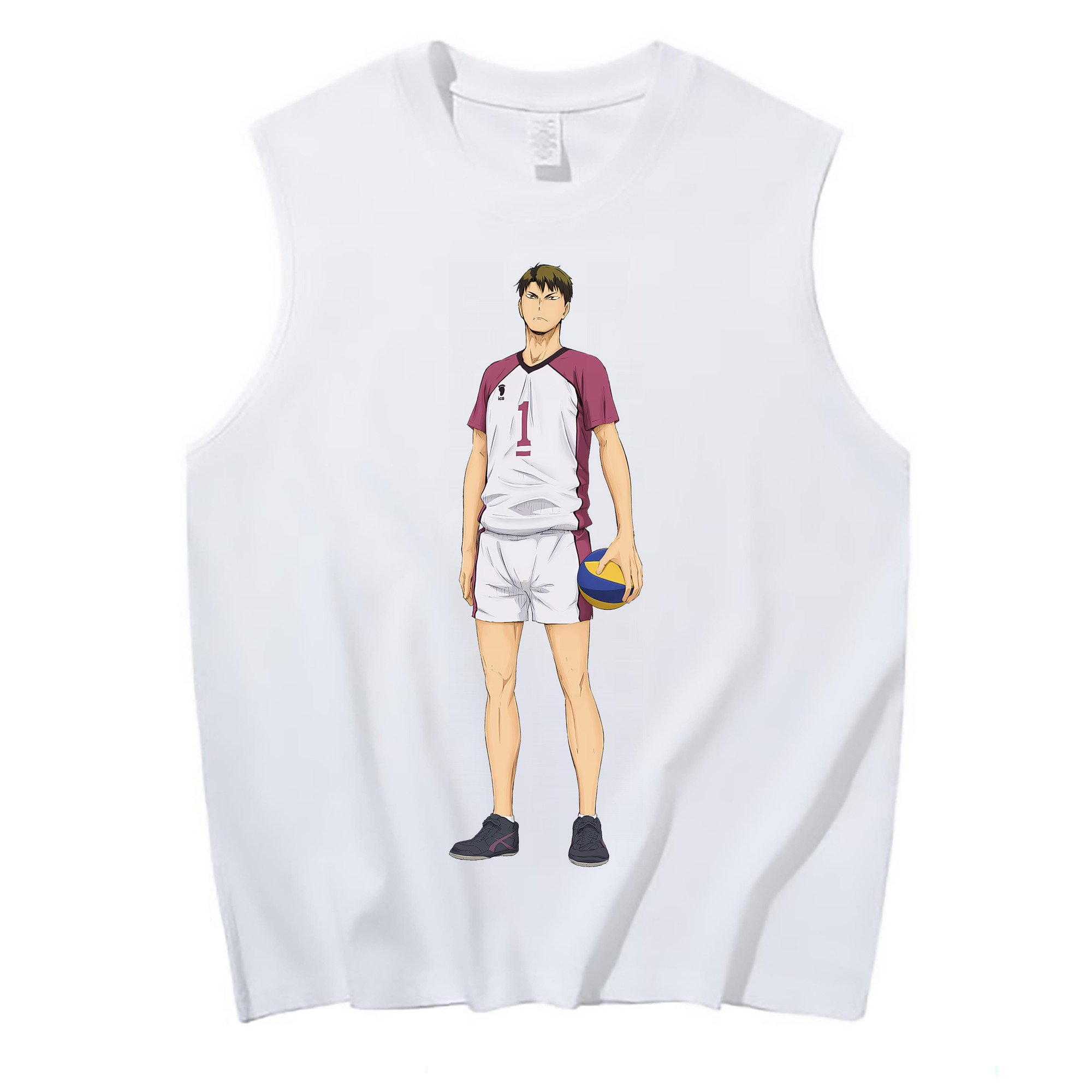 （画像用） ハイキュー!! Haikyu!! コットン100％タンクトップ（フロントプリント）