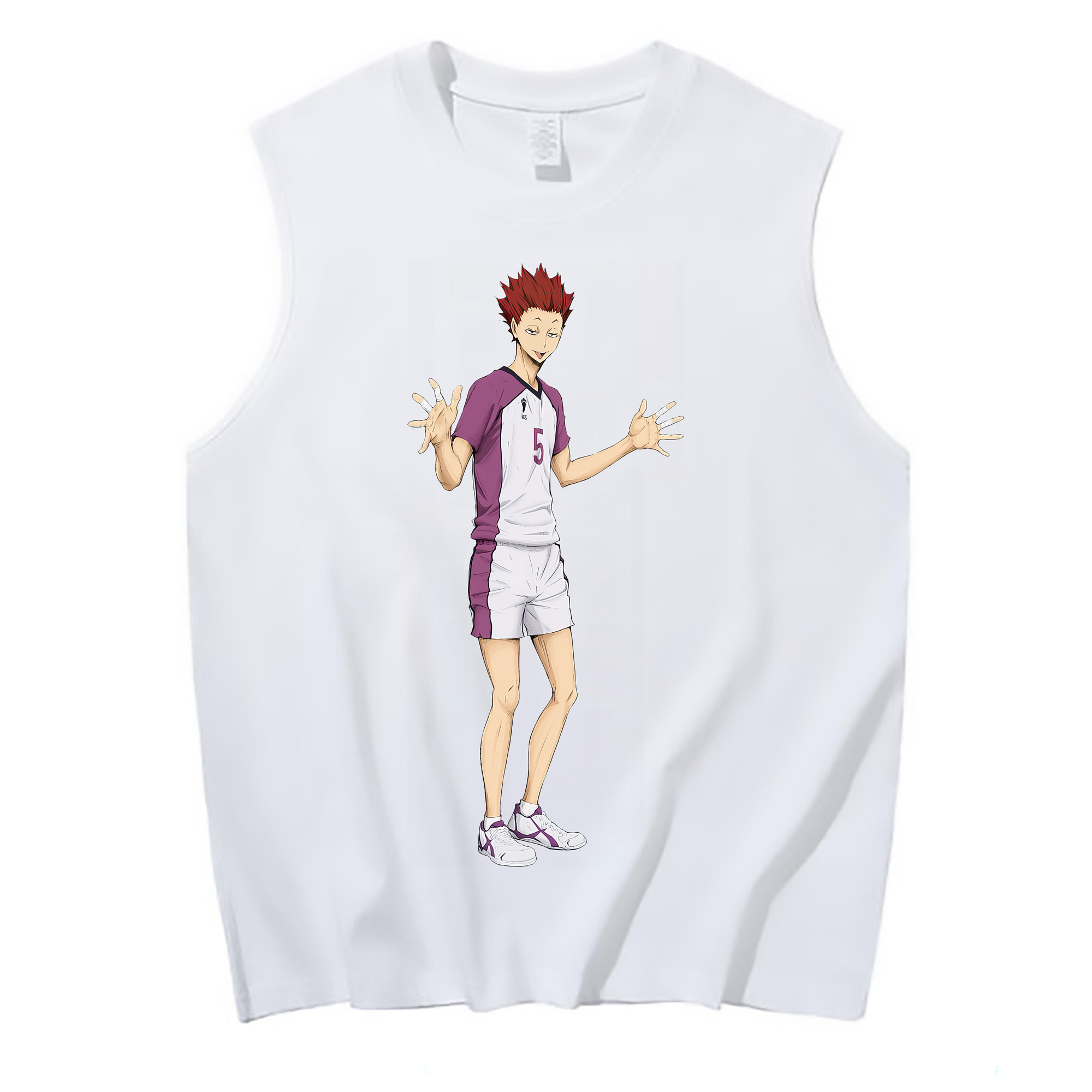 （画像用） ハイキュー!! Haikyu!! コットン100％タンクトップ（フロントプリント）