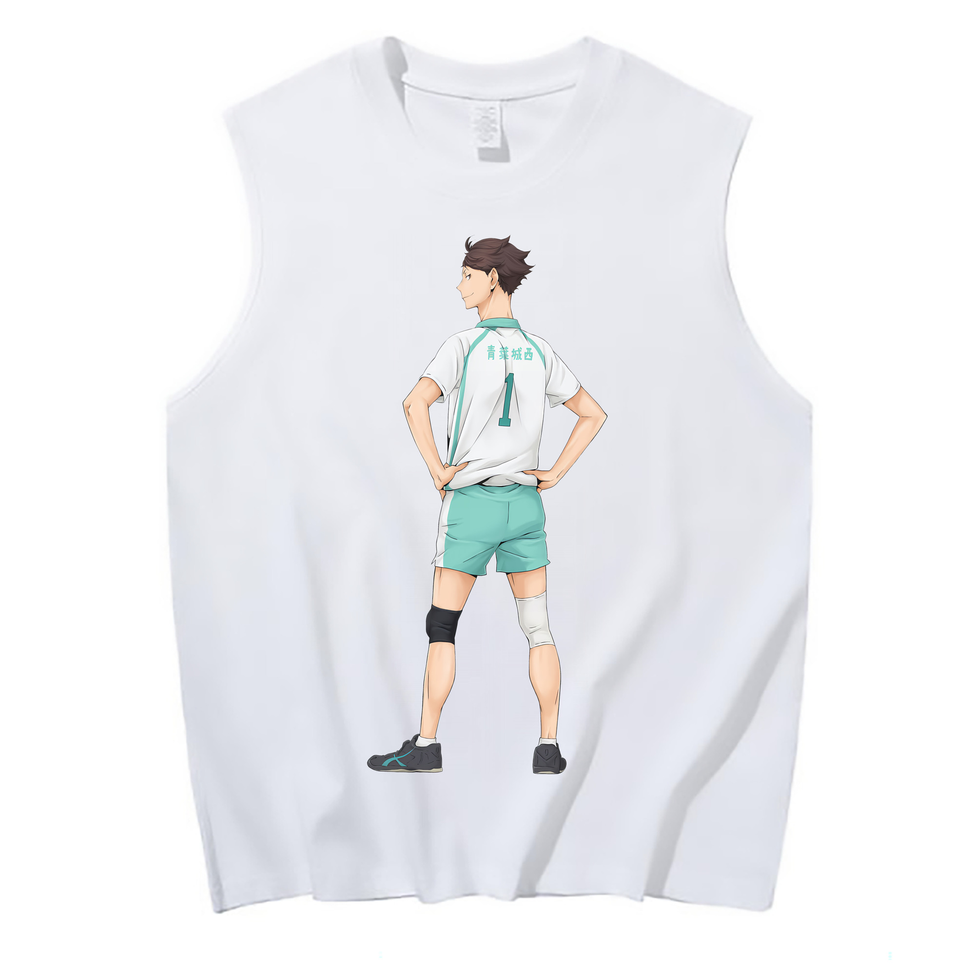 （画像用） ハイキュー!! Haikyu!! コットン100％タンクトップ（フロントプリント）
