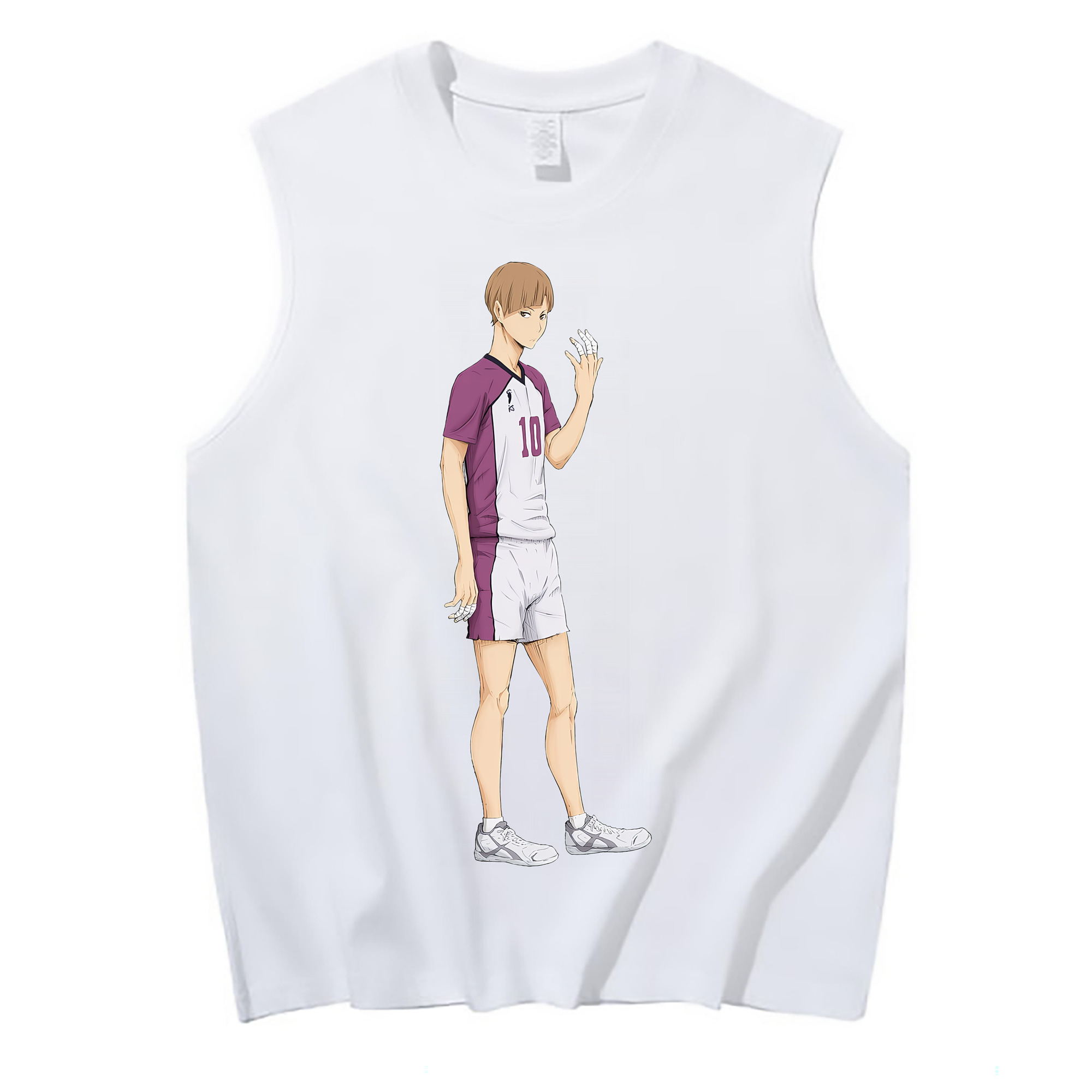 （画像用） ハイキュー!! Haikyu!! コットン100％タンクトップ（フロントプリント）