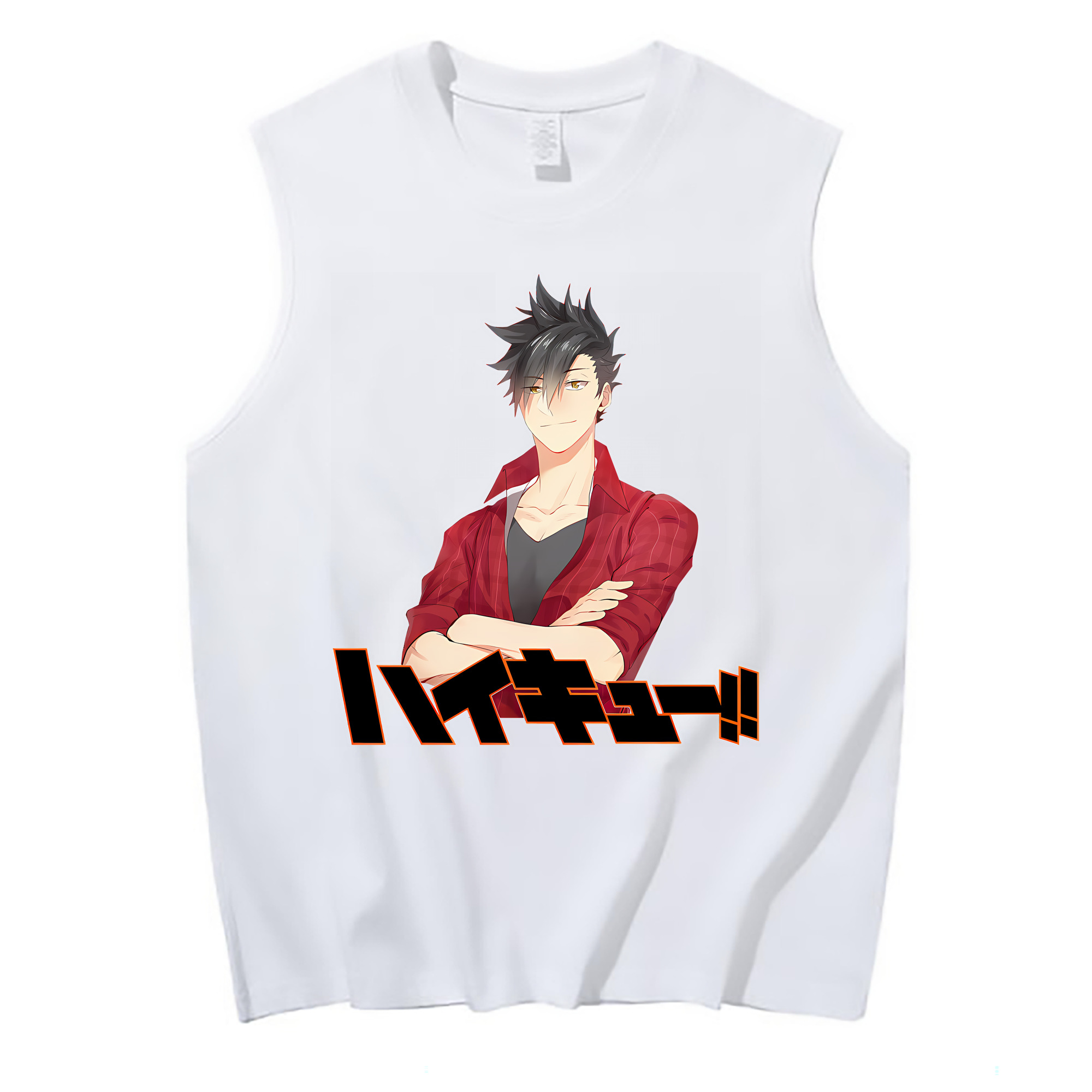 （画像用） ハイキュー!! Haikyu!! コットン100％タンクトップ（フロントプリント）