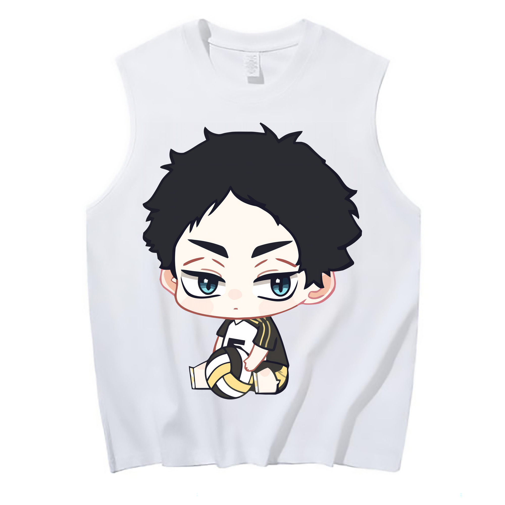 （画像用） ハイキュー!! Haikyu!! コットン100％タンクトップ（フロントプリント）