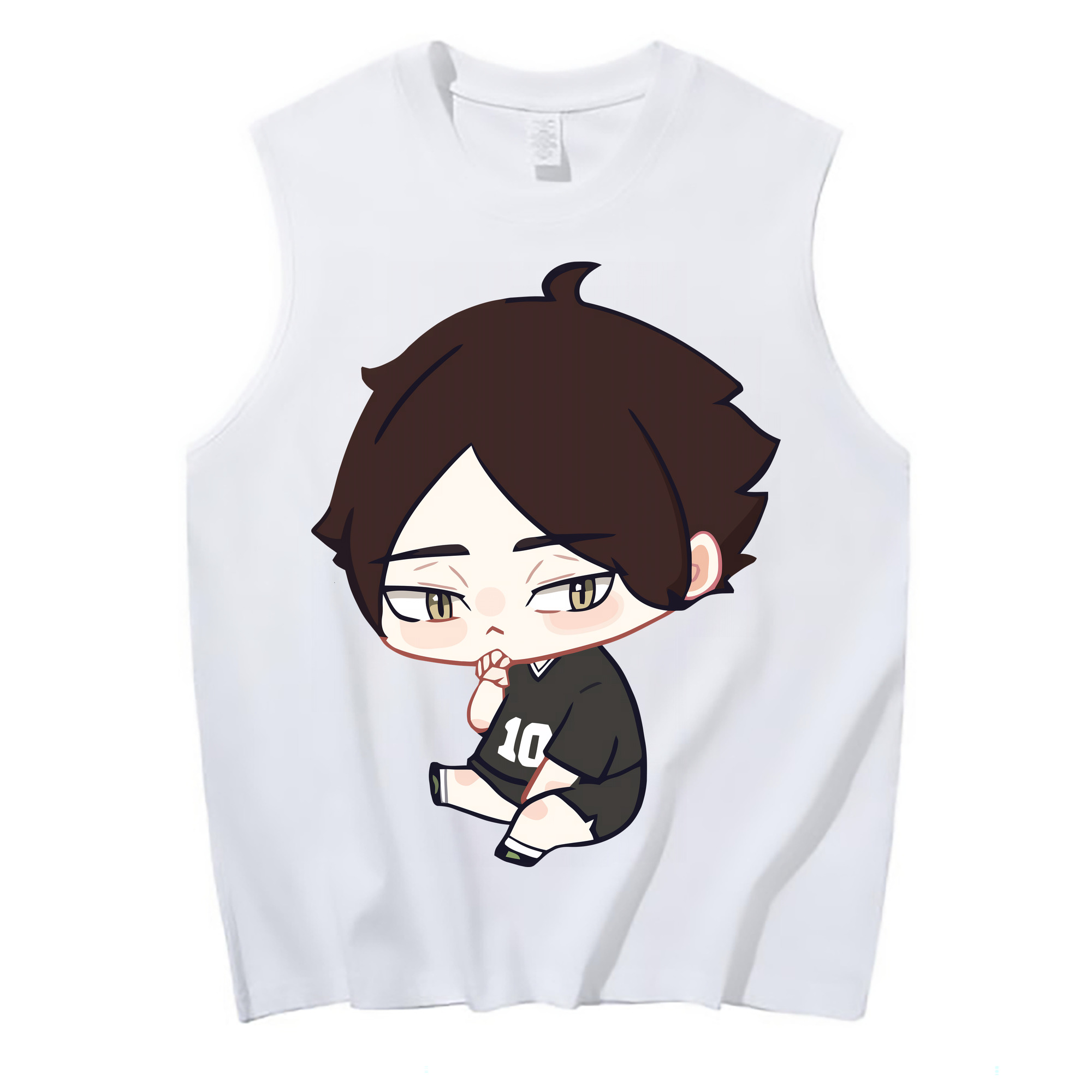 （画像用） ハイキュー!! Haikyu!! コットン100％タンクトップ（フロントプリント）