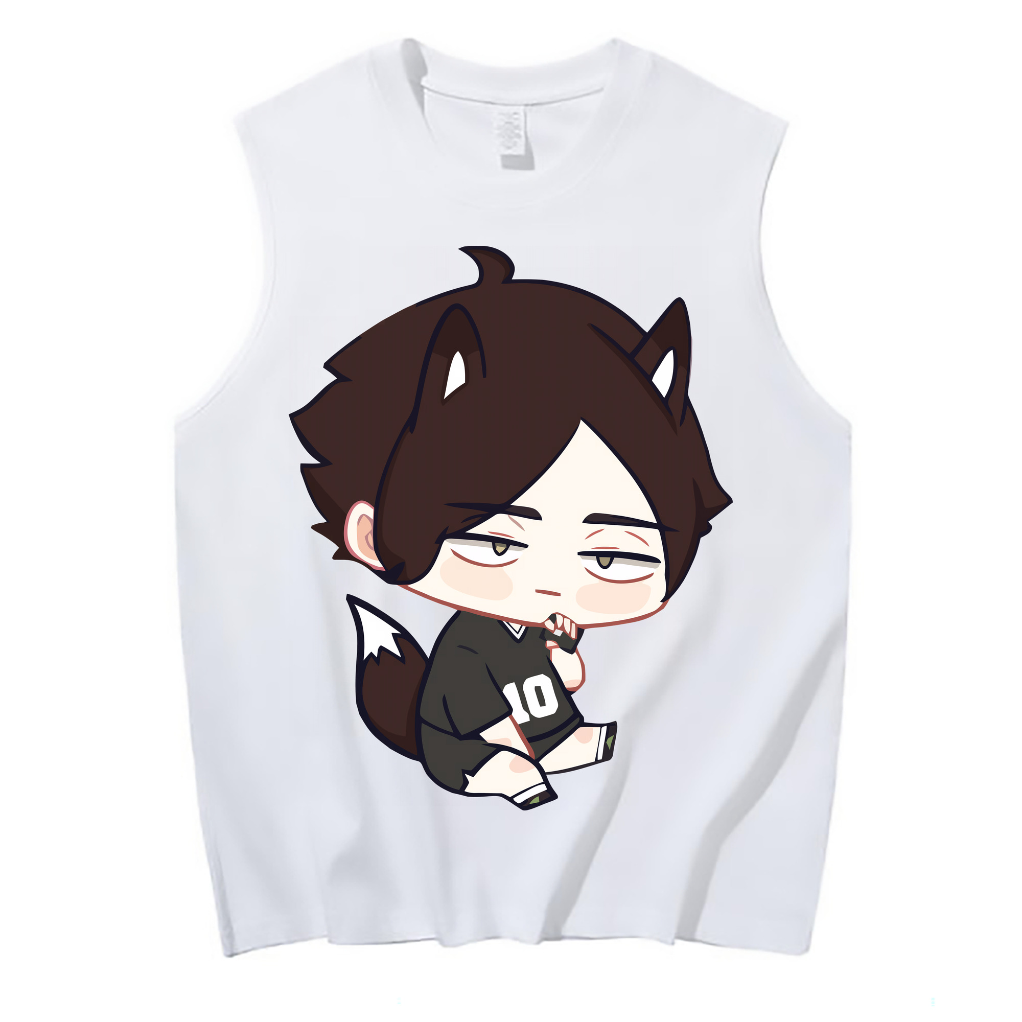 （画像用） ハイキュー!! Haikyu!! コットン100％タンクトップ（フロントプリント）