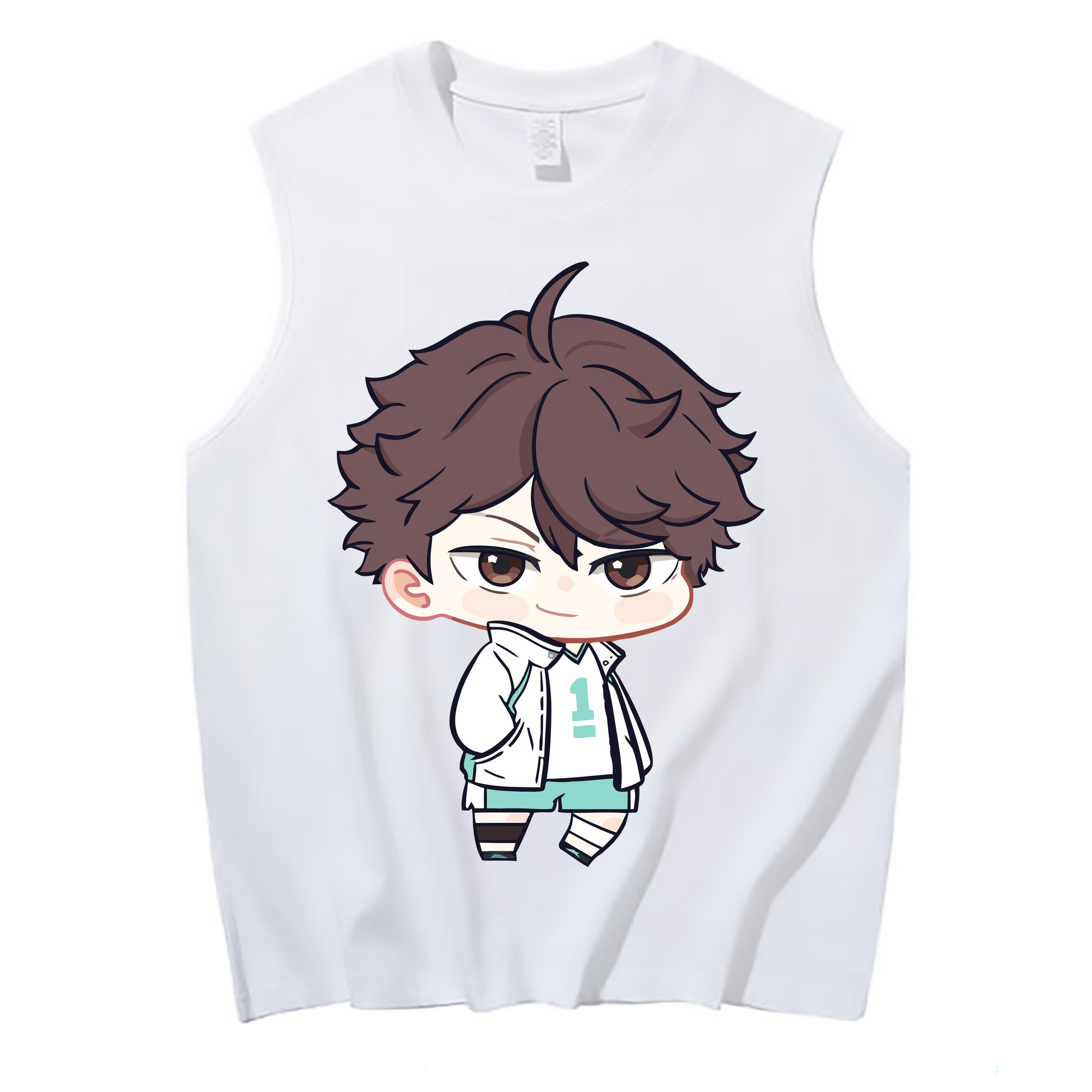 （画像用） ハイキュー!! Haikyu!! コットン100％タンクトップ（フロントプリント）
