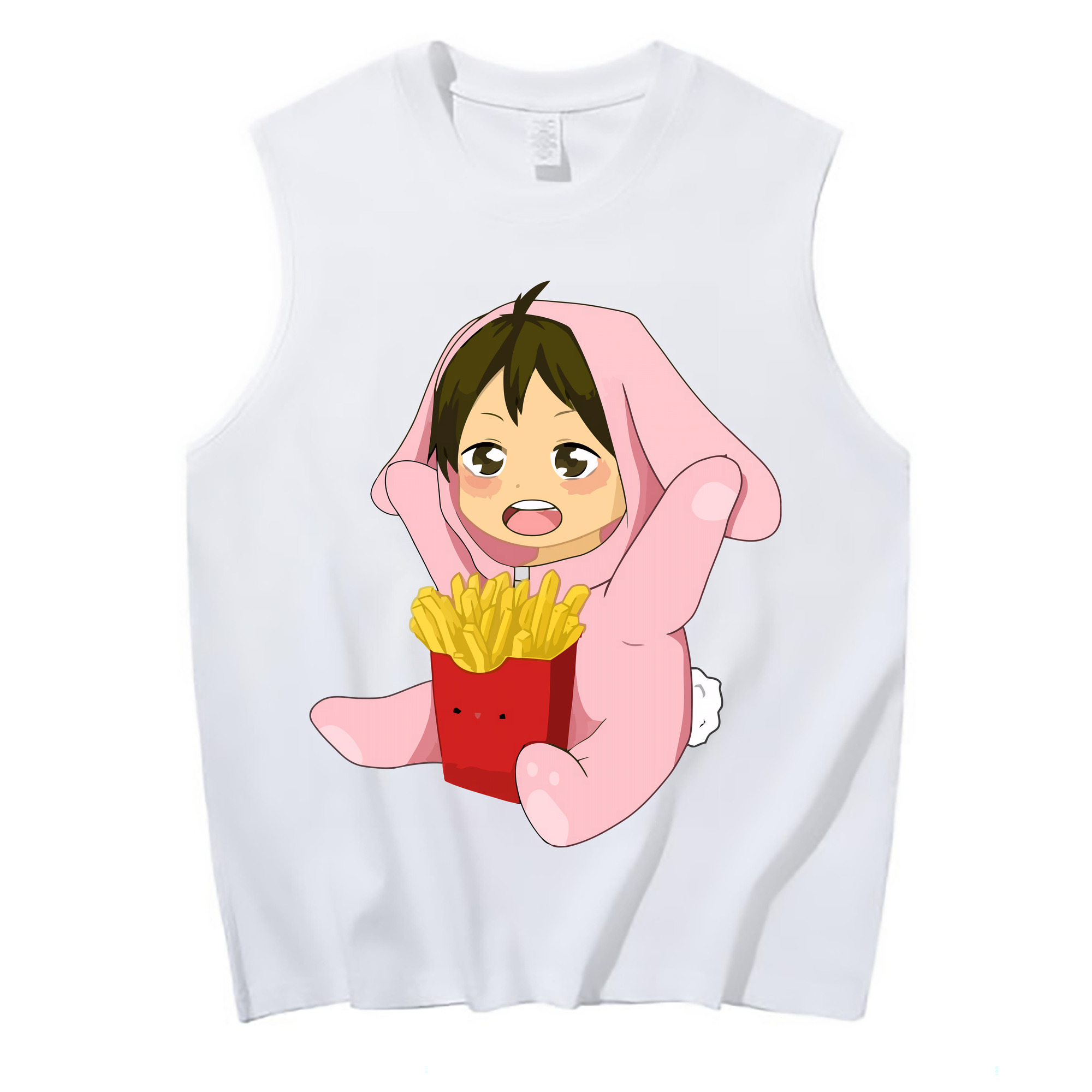 （画像用） ハイキュー!! Haikyu!! コットン100％タンクトップ（フロントプリント）