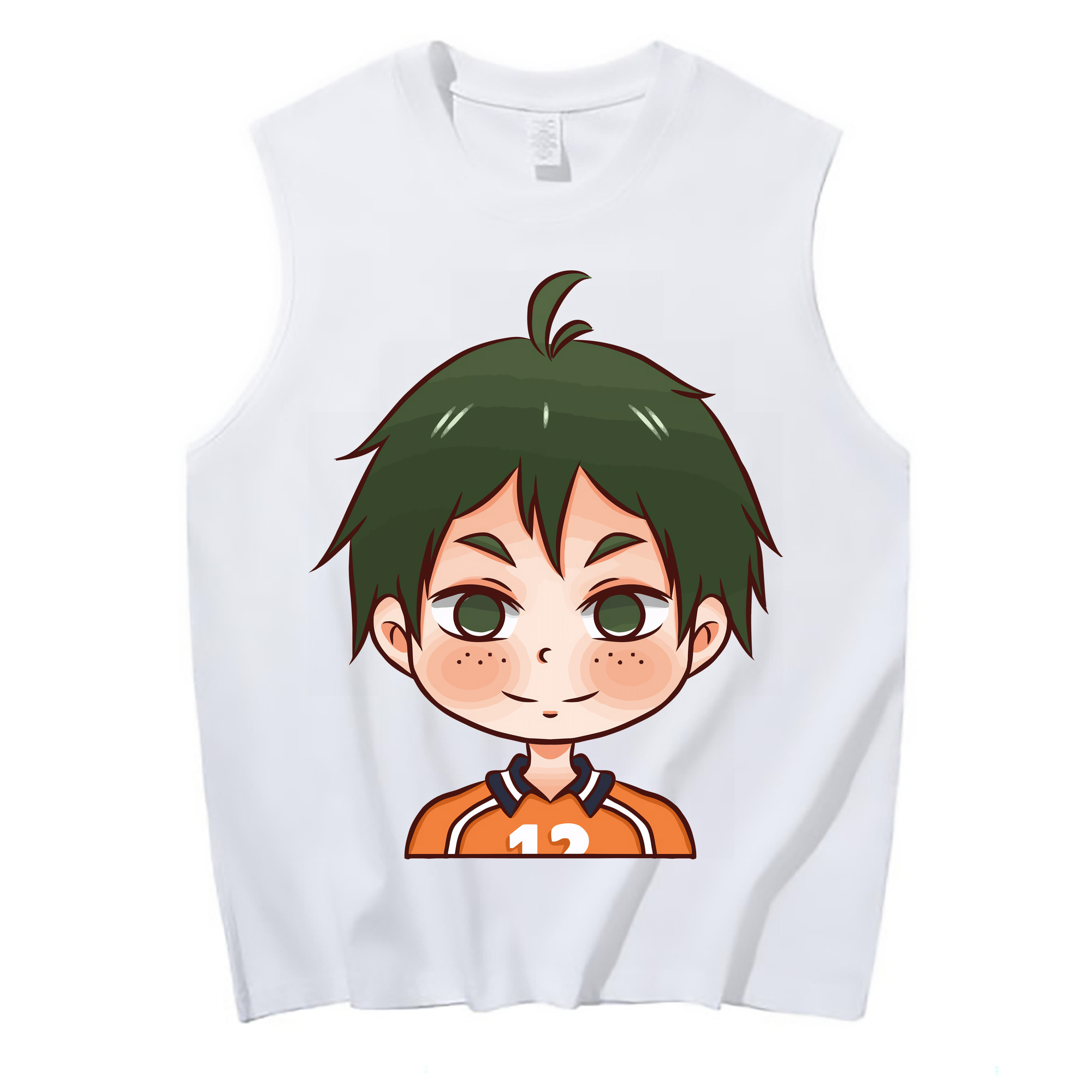 （画像用） ハイキュー!! Haikyu!! コットン100％タンクトップ（フロントプリント）