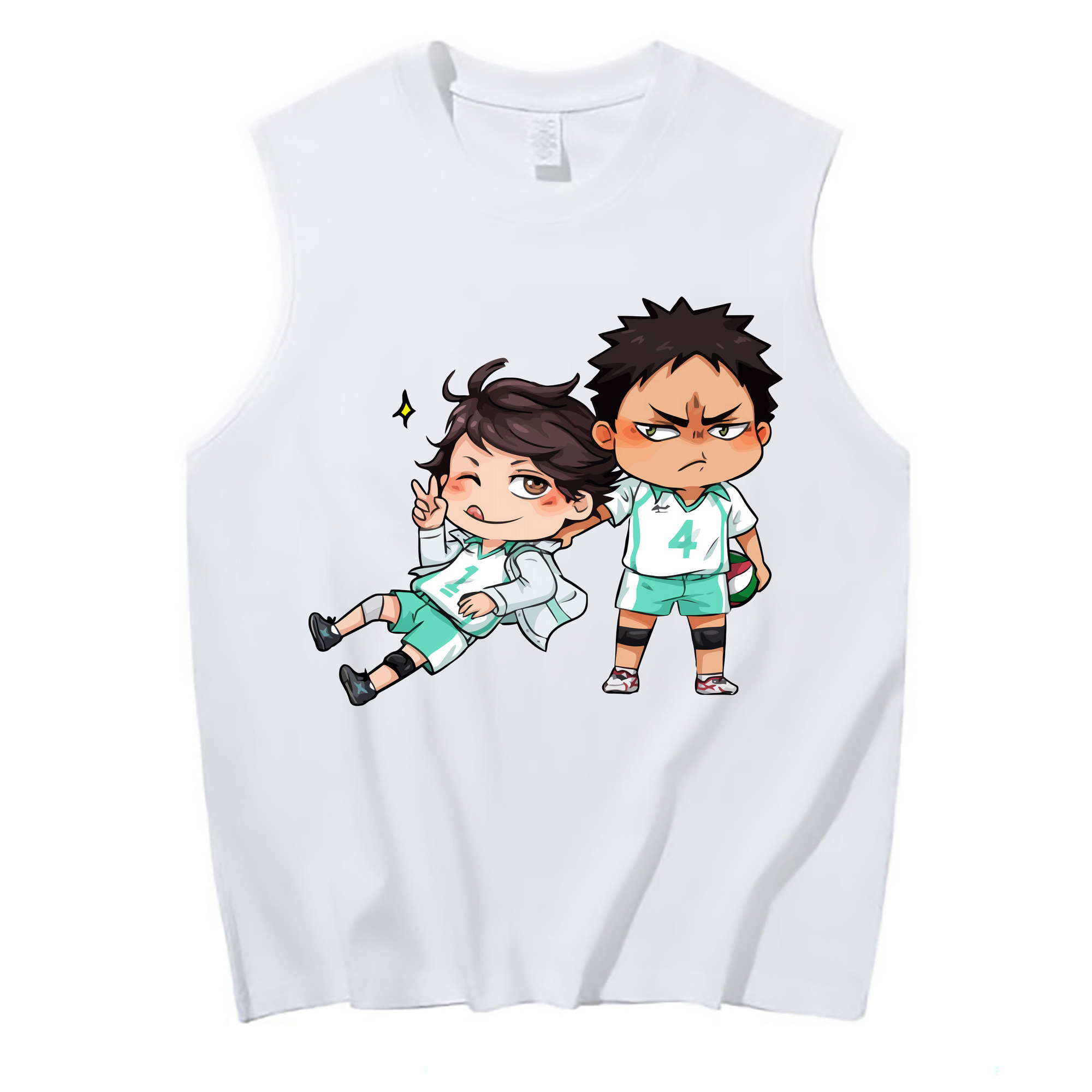（画像用） ハイキュー!! Haikyu!! コットン100％タンクトップ（フロントプリント）