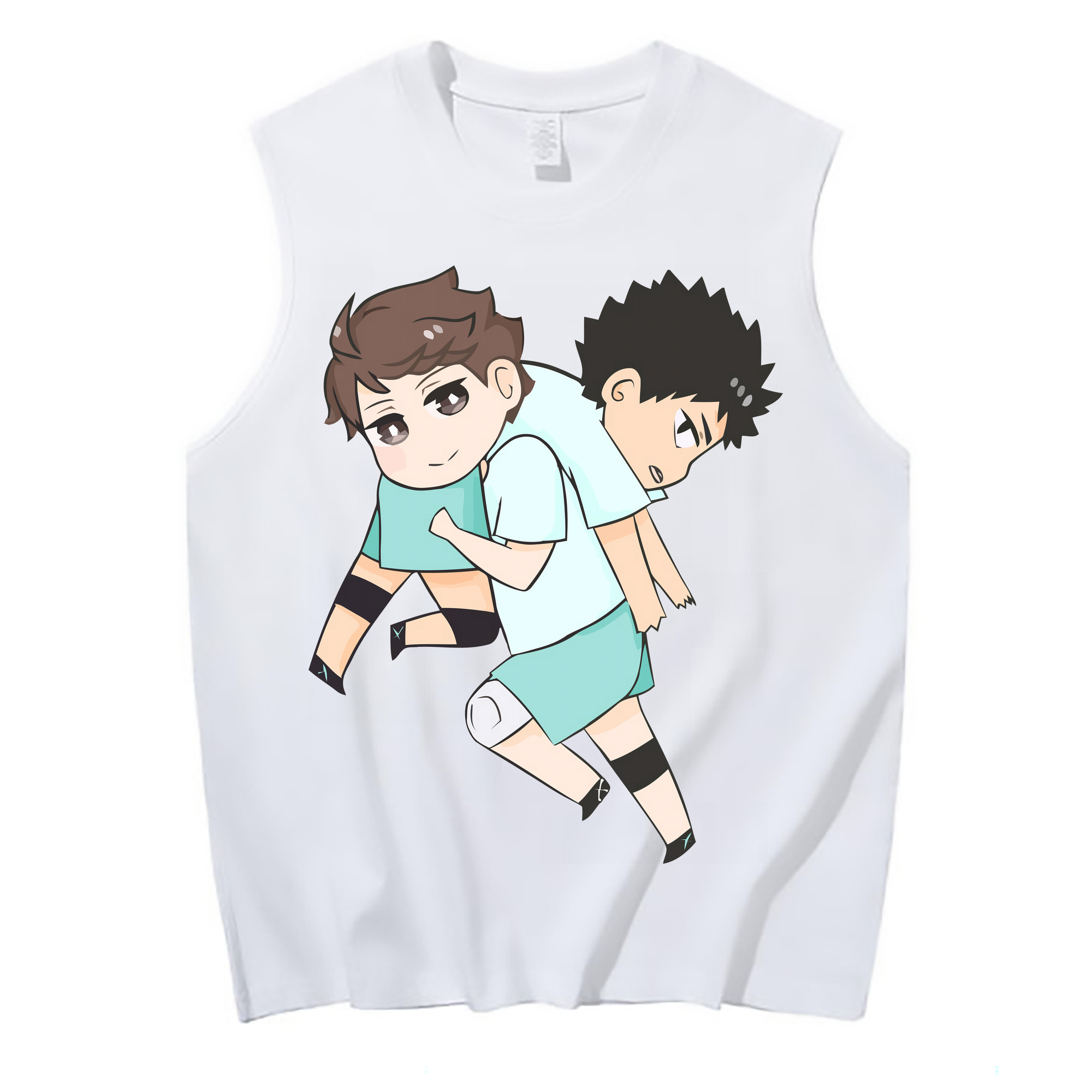 （画像用） ハイキュー!! Haikyu!! コットン100％タンクトップ（フロントプリント）