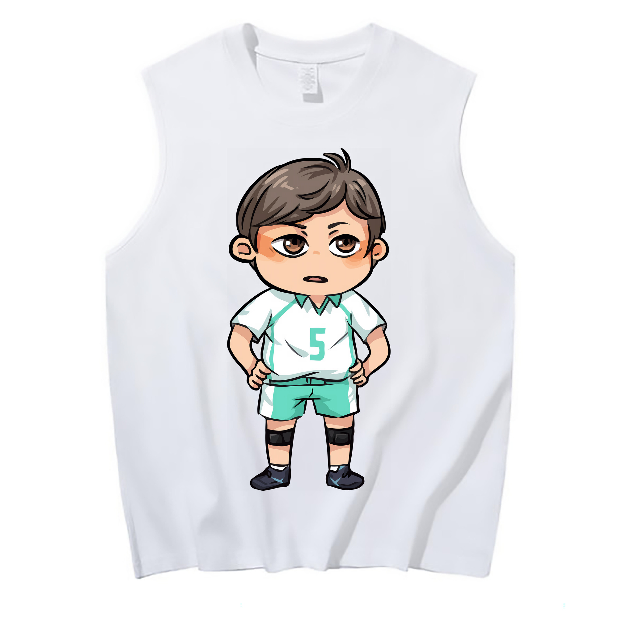 （画像用） ハイキュー!! Haikyu!! コットン100％タンクトップ（フロントプリント）