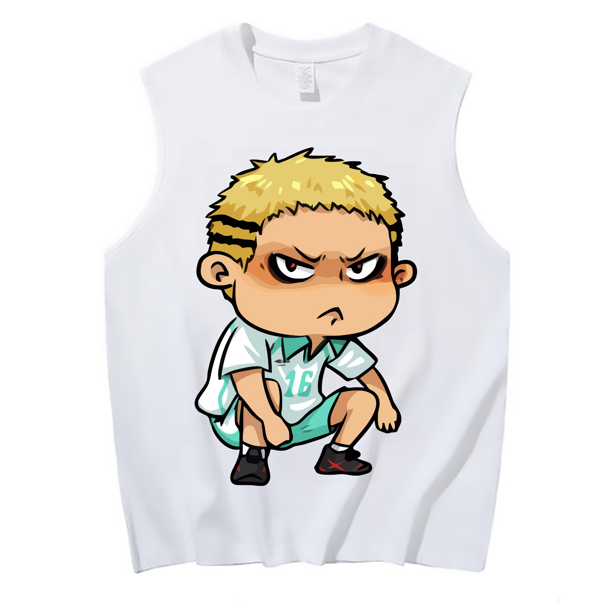 （画像用） ハイキュー!! Haikyu!! コットン100％タンクトップ（フロントプリント）