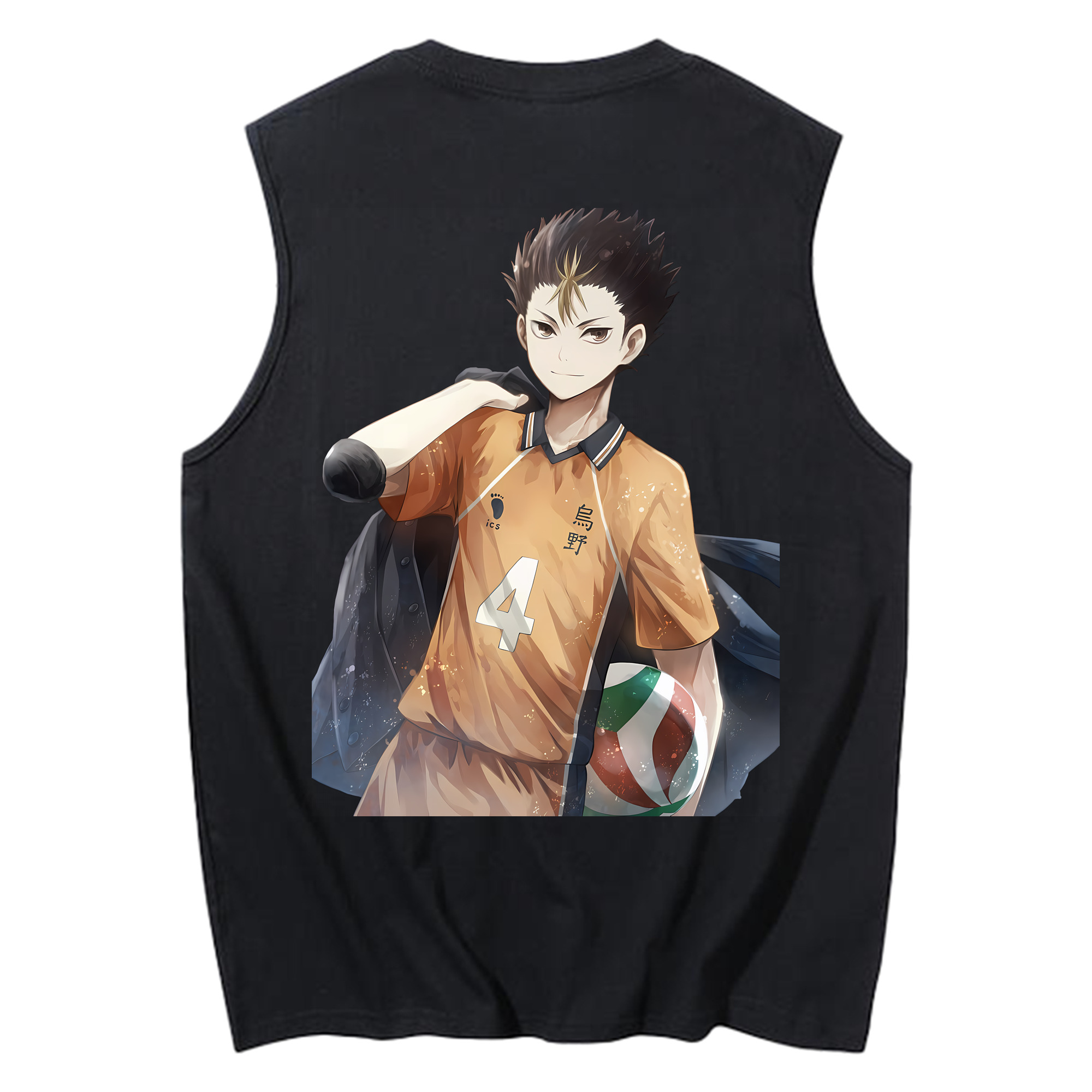 （画像用） ハイキュー!! Haikyu!! コットン100％タンクトップ（背面プリント）