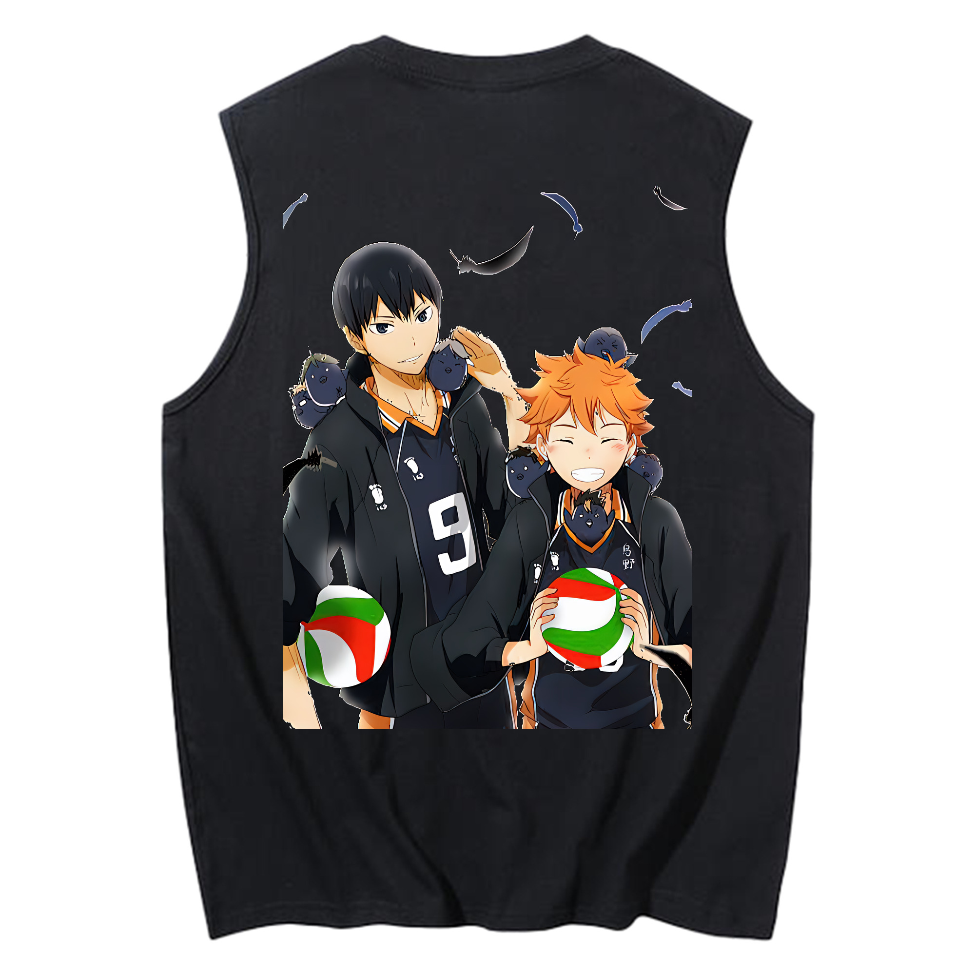 （画像用） ハイキュー!! Haikyu!! コットン100％タンクトップ（背面プリント）