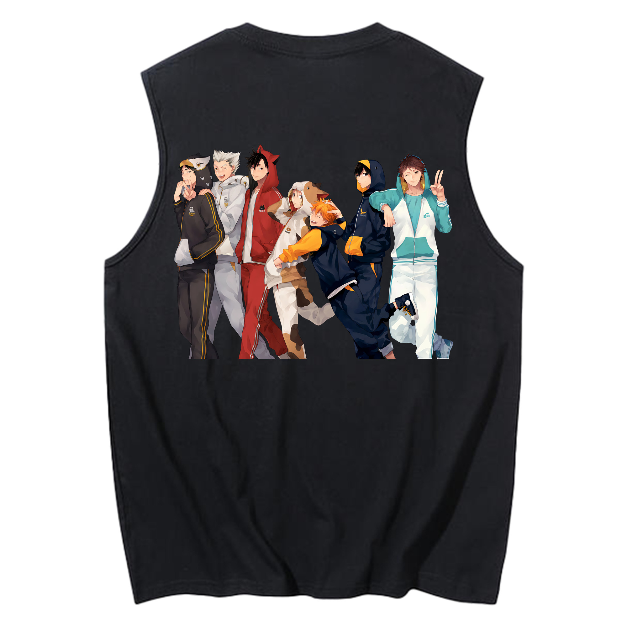 （画像用） ハイキュー!! Haikyu!! コットン100％タンクトップ（背面プリント）