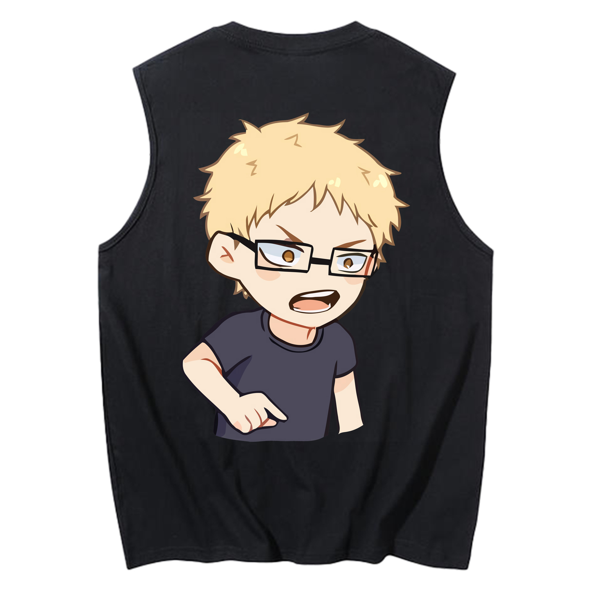 （画像用） ハイキュー!! Haikyu!! コットン100％タンクトップ（背面プリント）