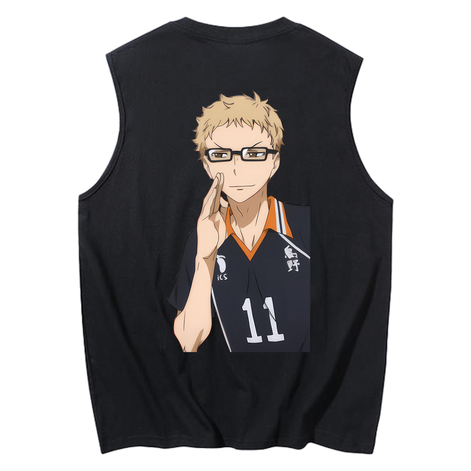 （画像用） ハイキュー!! Haikyu!! コットン100％タンクトップ（背面プリント）