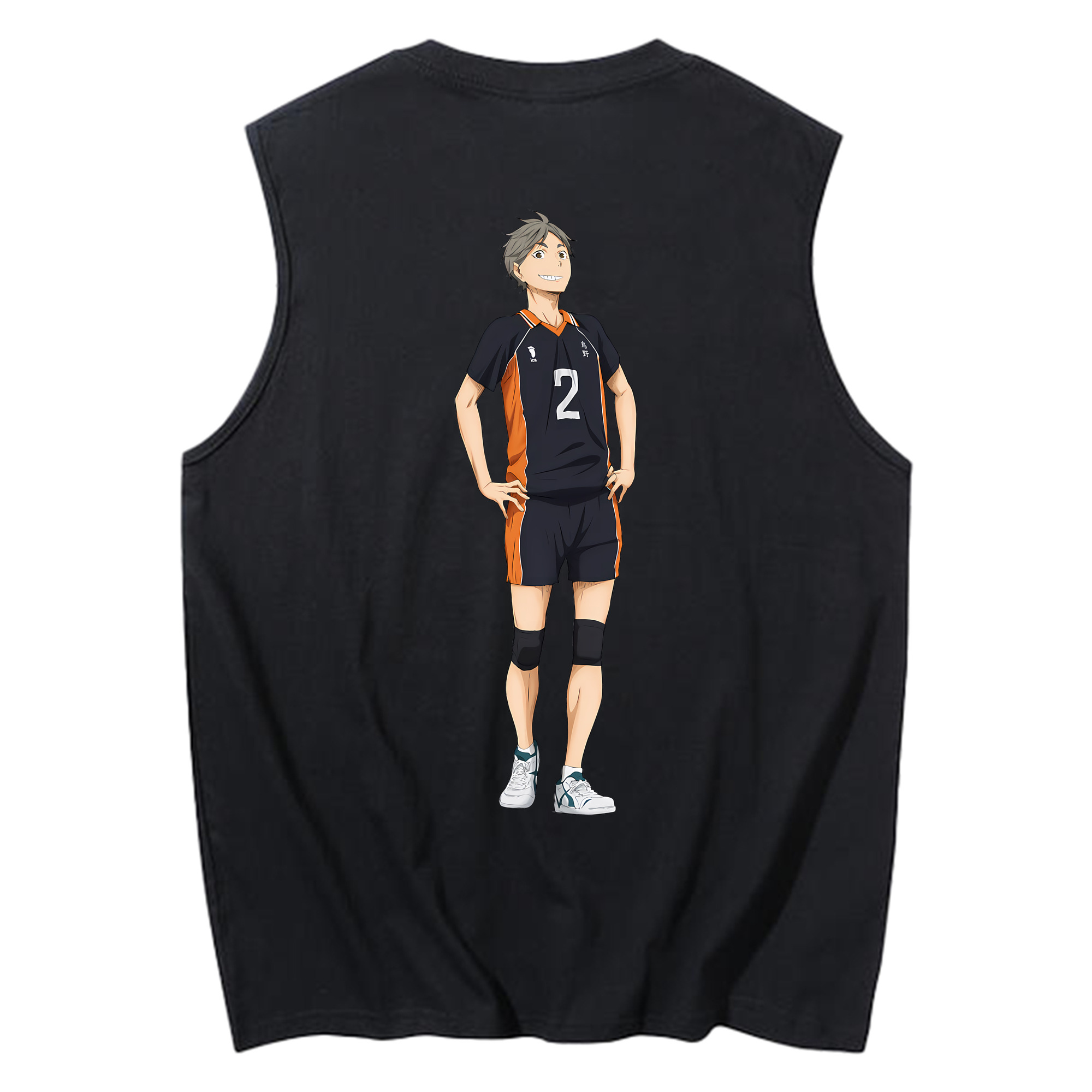 （画像用） ハイキュー!! Haikyu!! コットン100％タンクトップ（背面プリント）