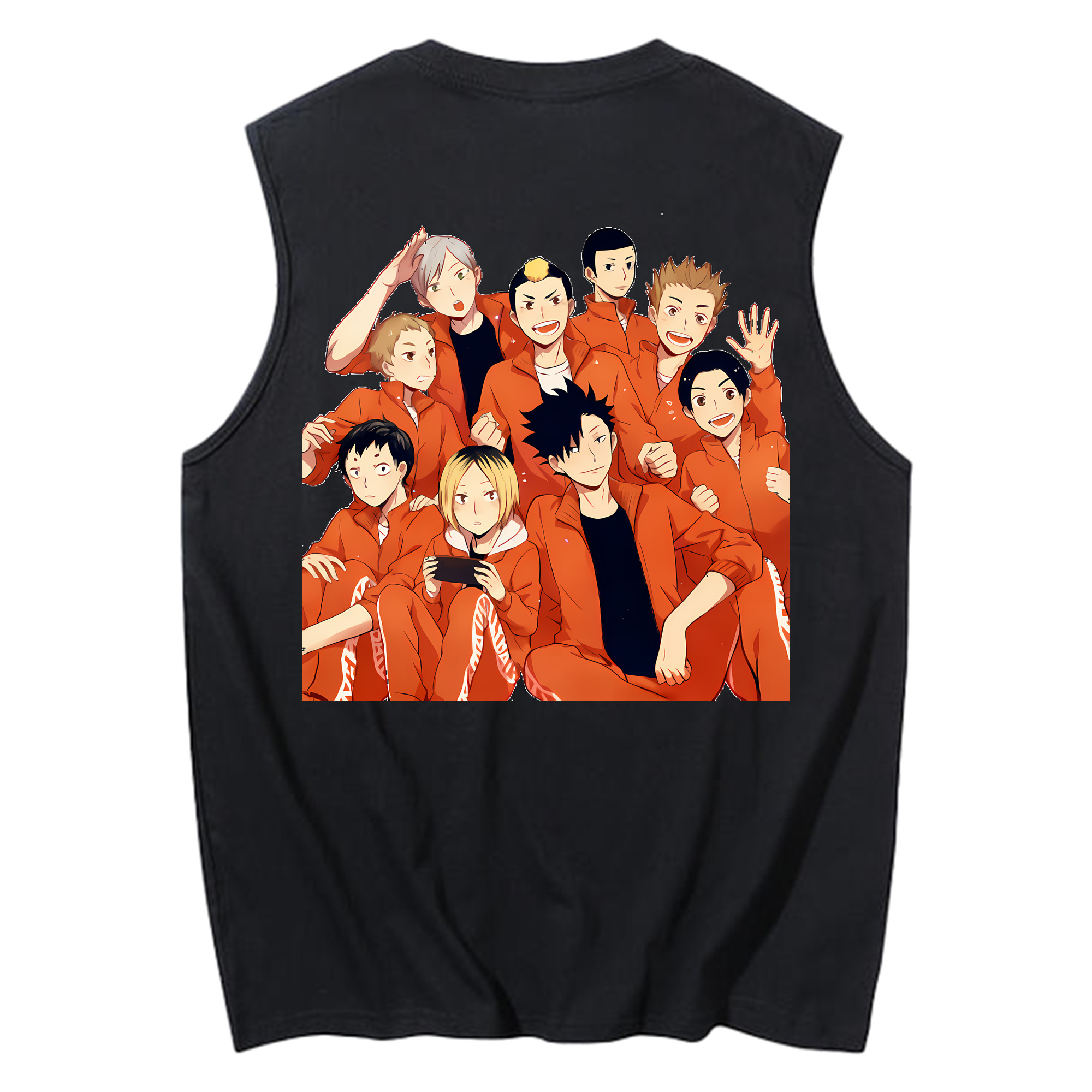 （画像用） ハイキュー!! Haikyu!! コットン100％タンクトップ（背面プリント）