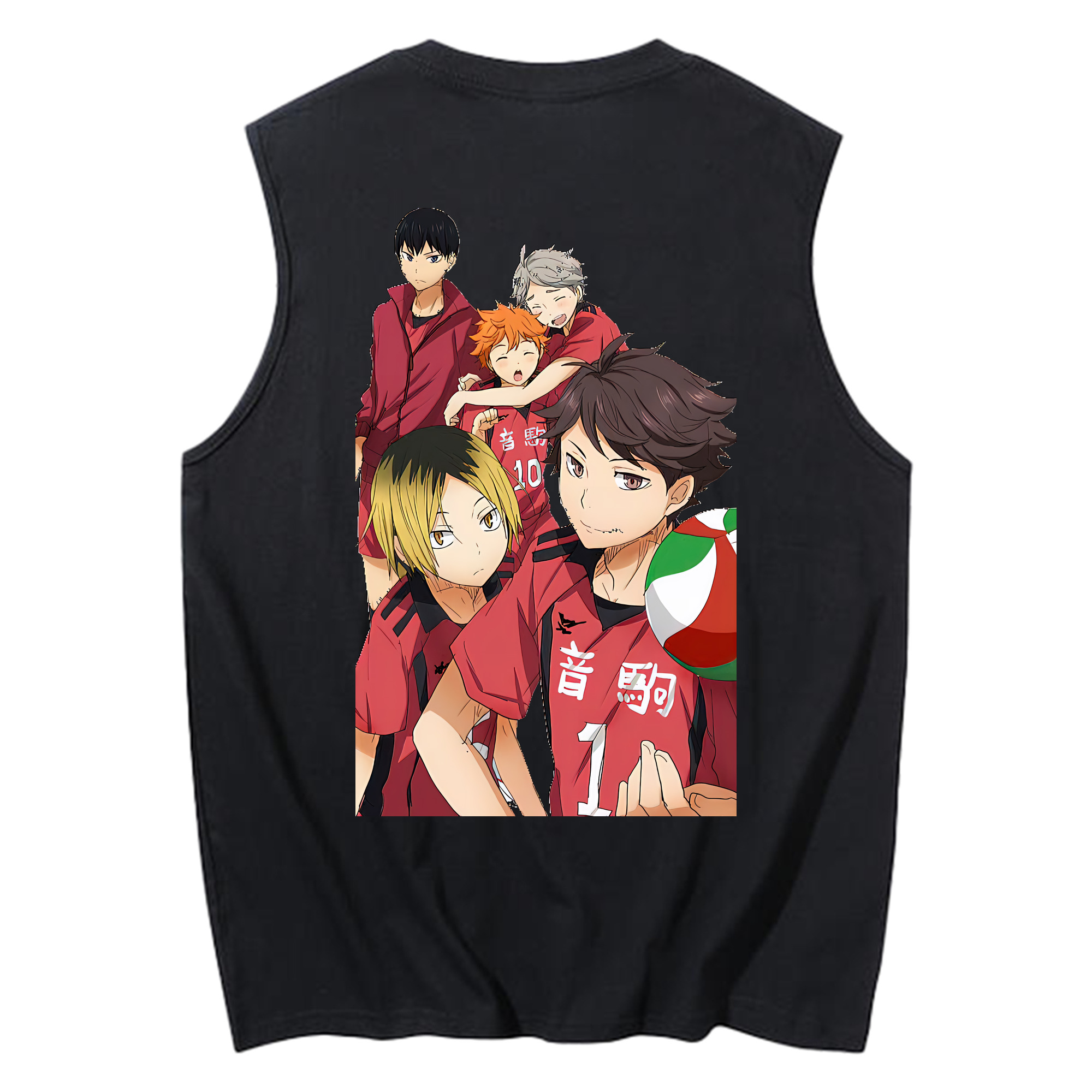 （画像用） ハイキュー!! Haikyu!! コットン100％タンクトップ（背面プリント）