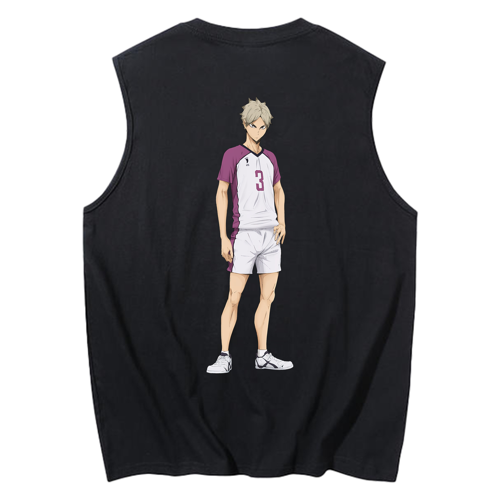 （画像用） ハイキュー!! Haikyu!! コットン100％タンクトップ（背面プリント）
