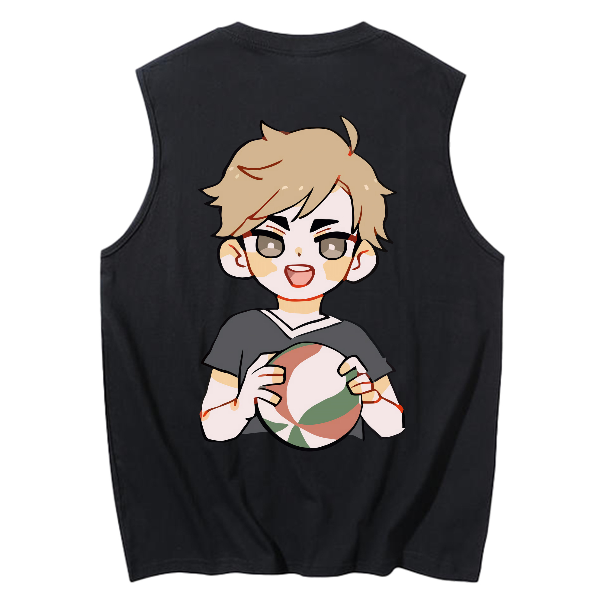 （画像用） ハイキュー!! Haikyu!! コットン100％タンクトップ（背面プリント）