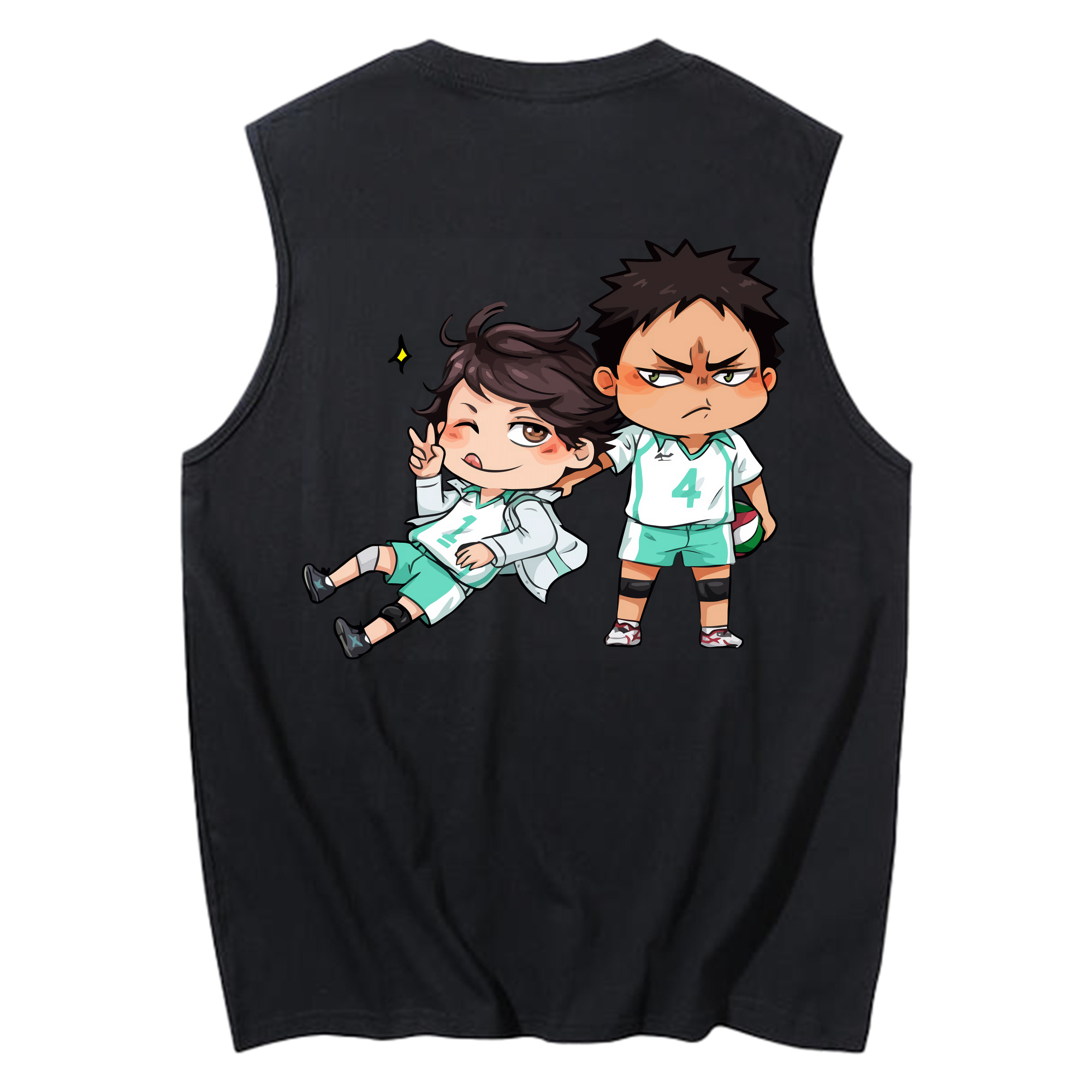 （画像用） ハイキュー!! Haikyu!! コットン100％タンクトップ（背面プリント）