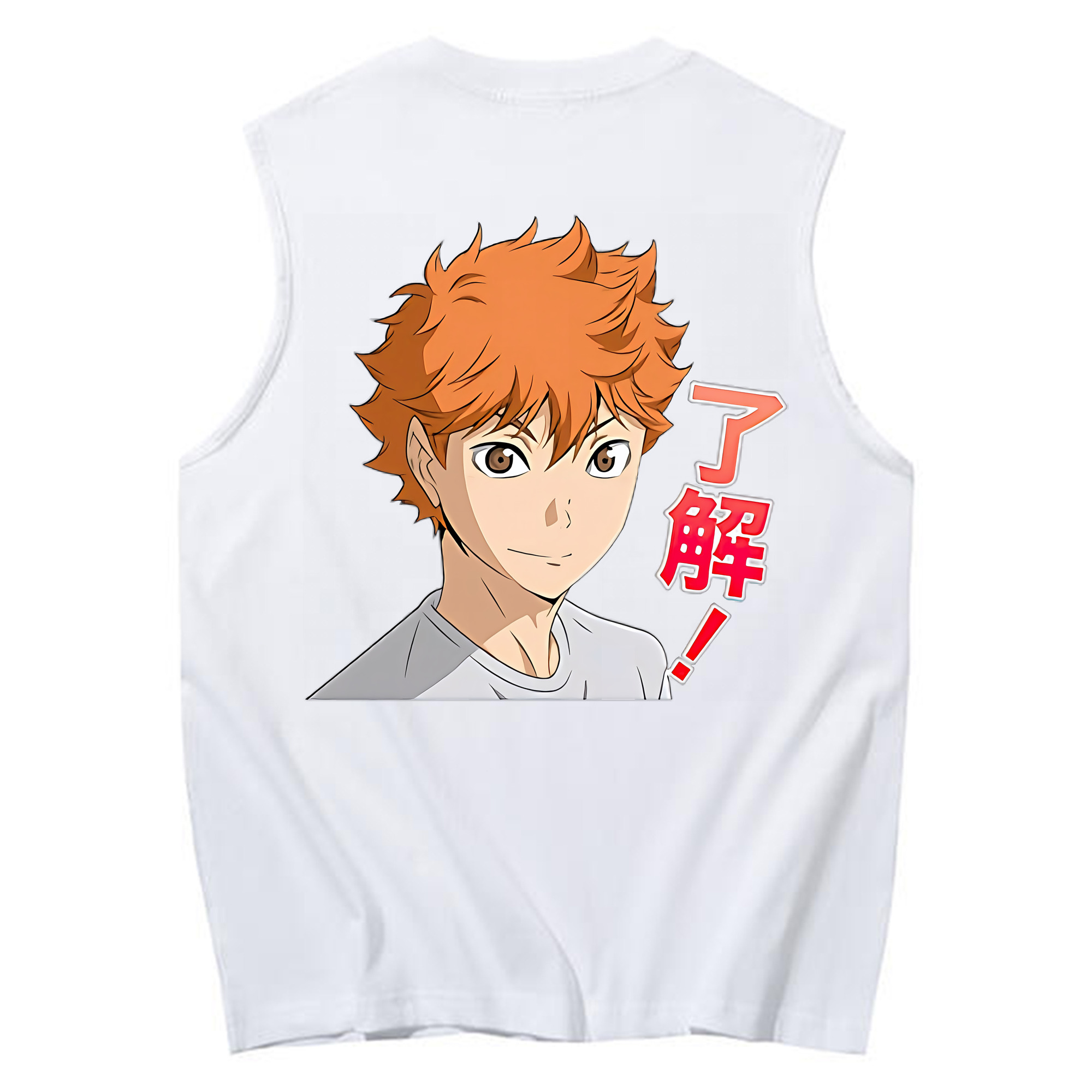 （画像用） ハイキュー!! Haikyu!! コットン100％タンクトップ（背面プリント）