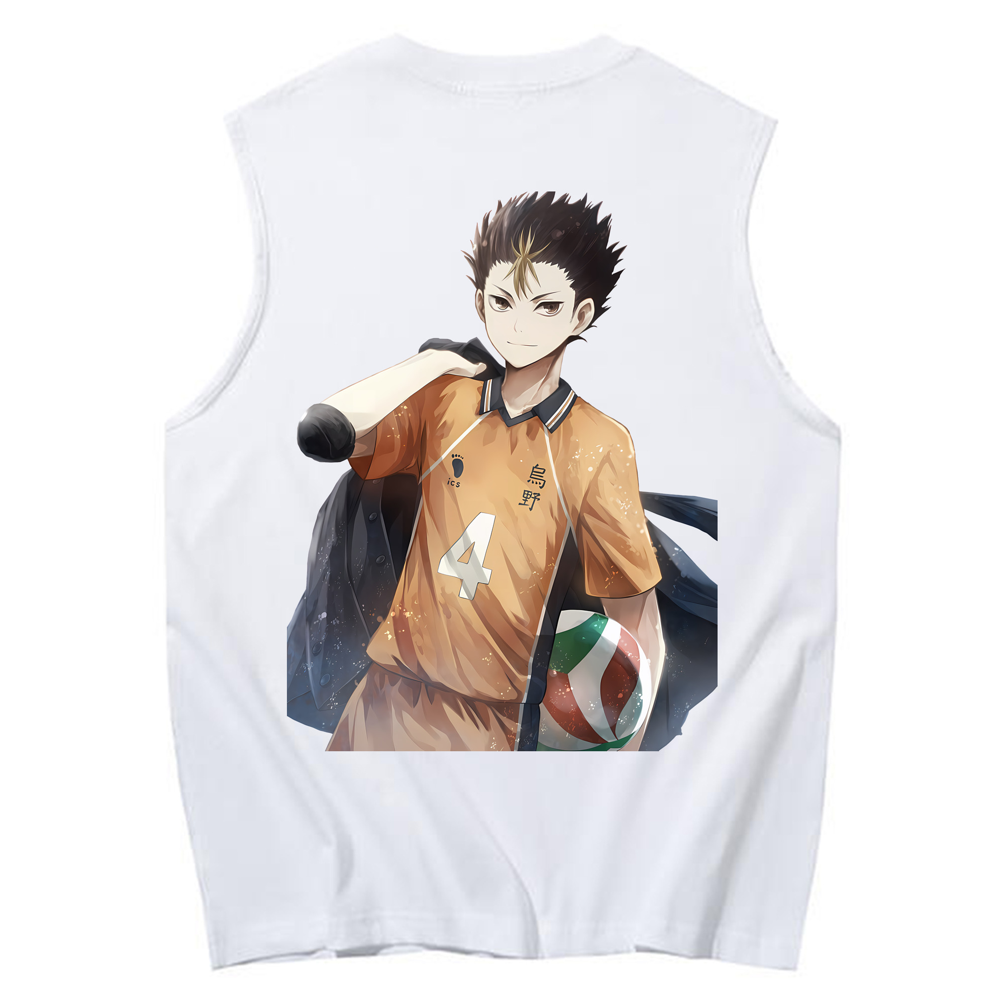 （画像用） ハイキュー!! Haikyu!! コットン100％タンクトップ（背面プリント）