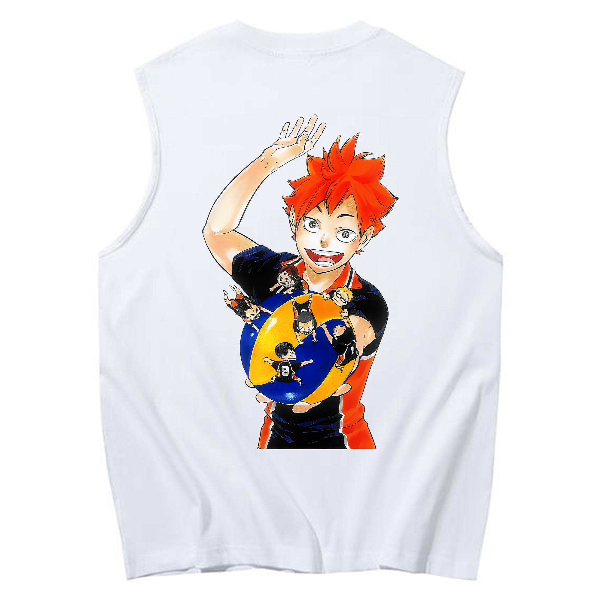 （画像用） ハイキュー!! Haikyu!! コットン100％タンクトップ（背面プリント）