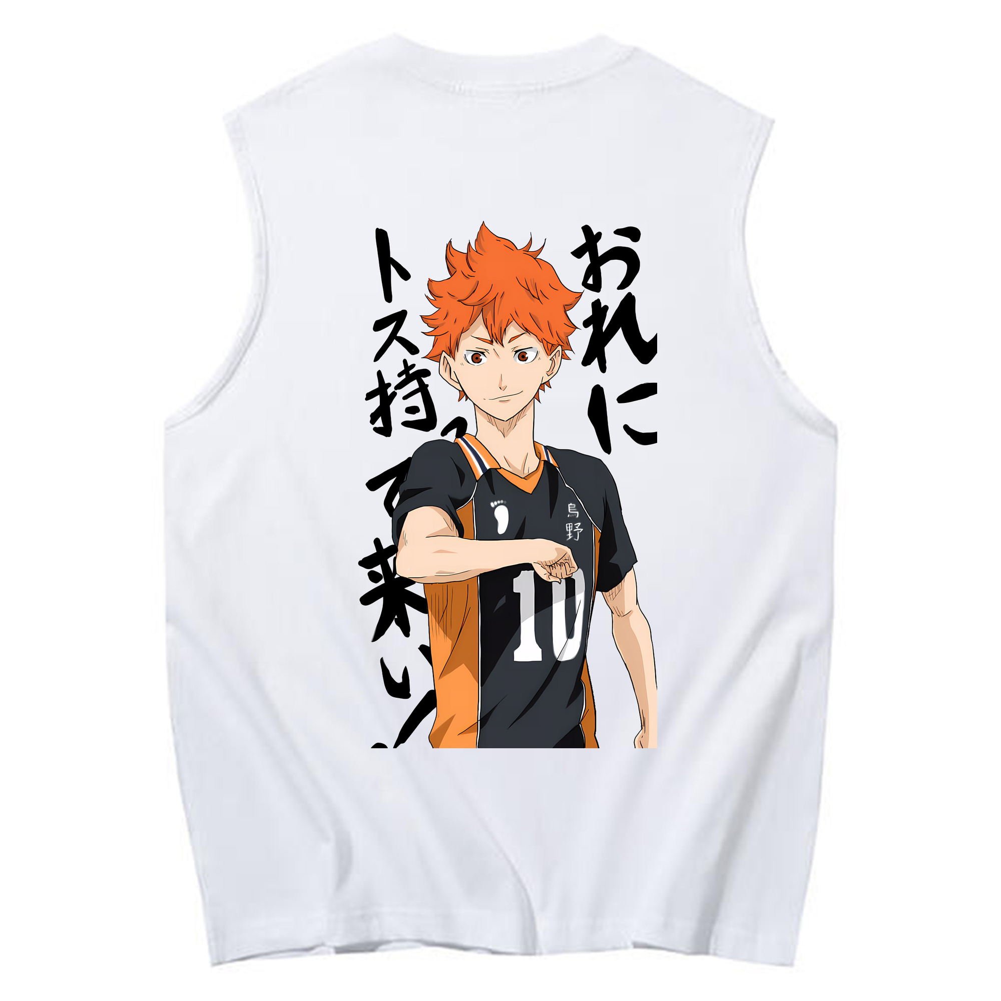 （画像用） ハイキュー!! Haikyu!! コットン100％タンクトップ（背面プリント）