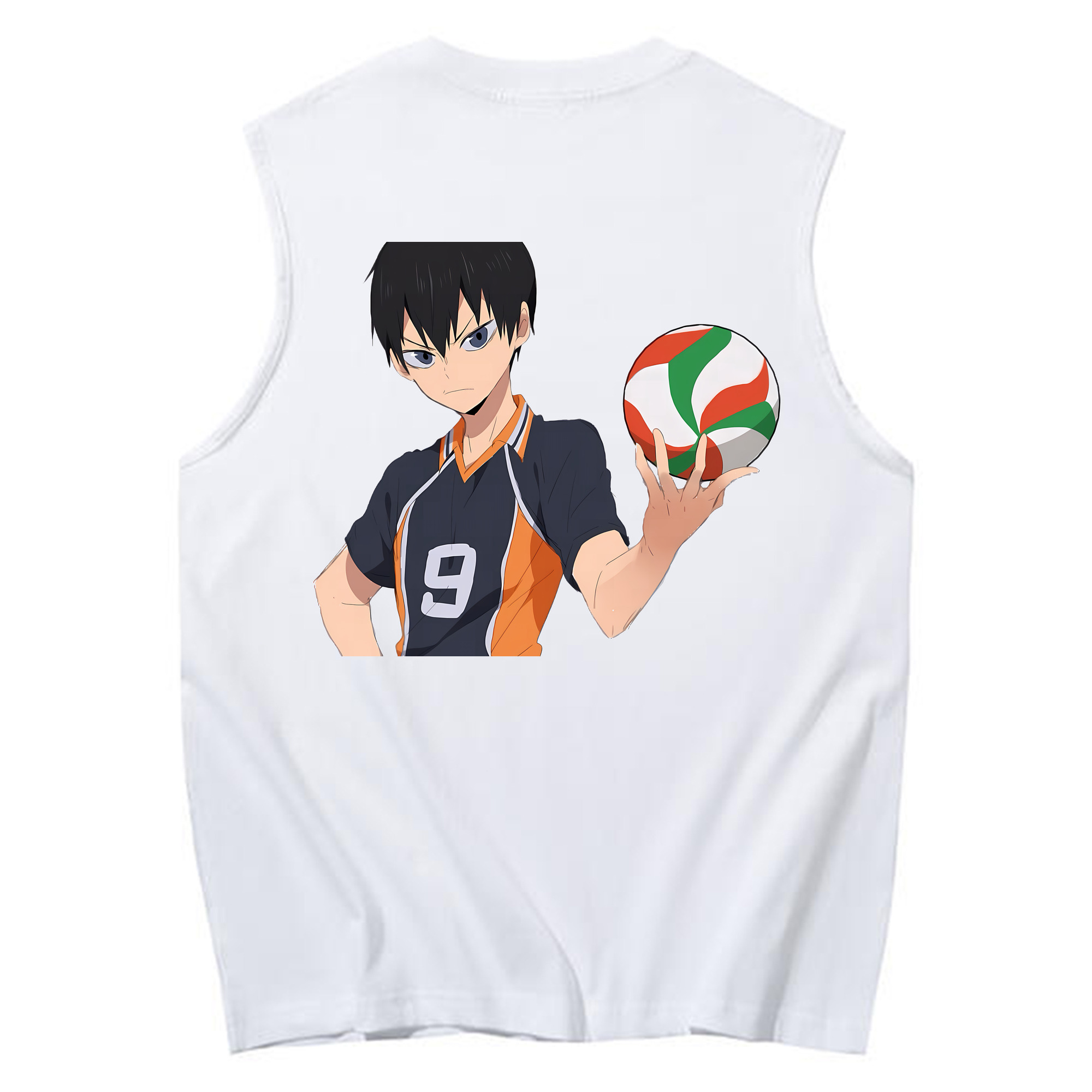 （画像用） ハイキュー!! Haikyu!! コットン100％タンクトップ（背面プリント）