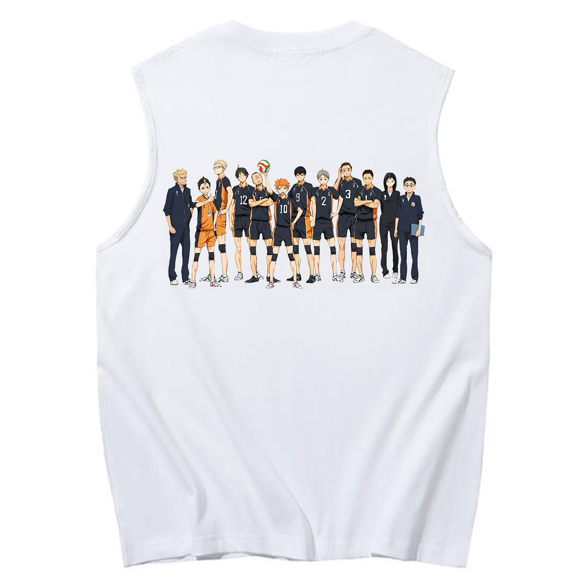 （画像用） ハイキュー!! Haikyu!! コットン100％タンクトップ（背面プリント）
